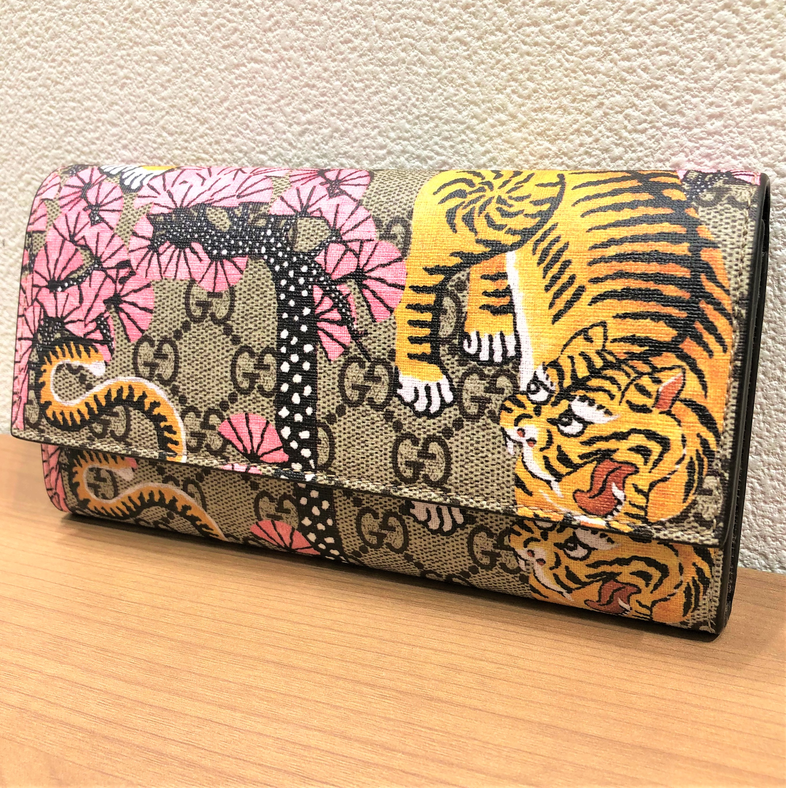 【GUCCI/グッチ】GGスプリーム ベンガル2つ折り長財布 45236