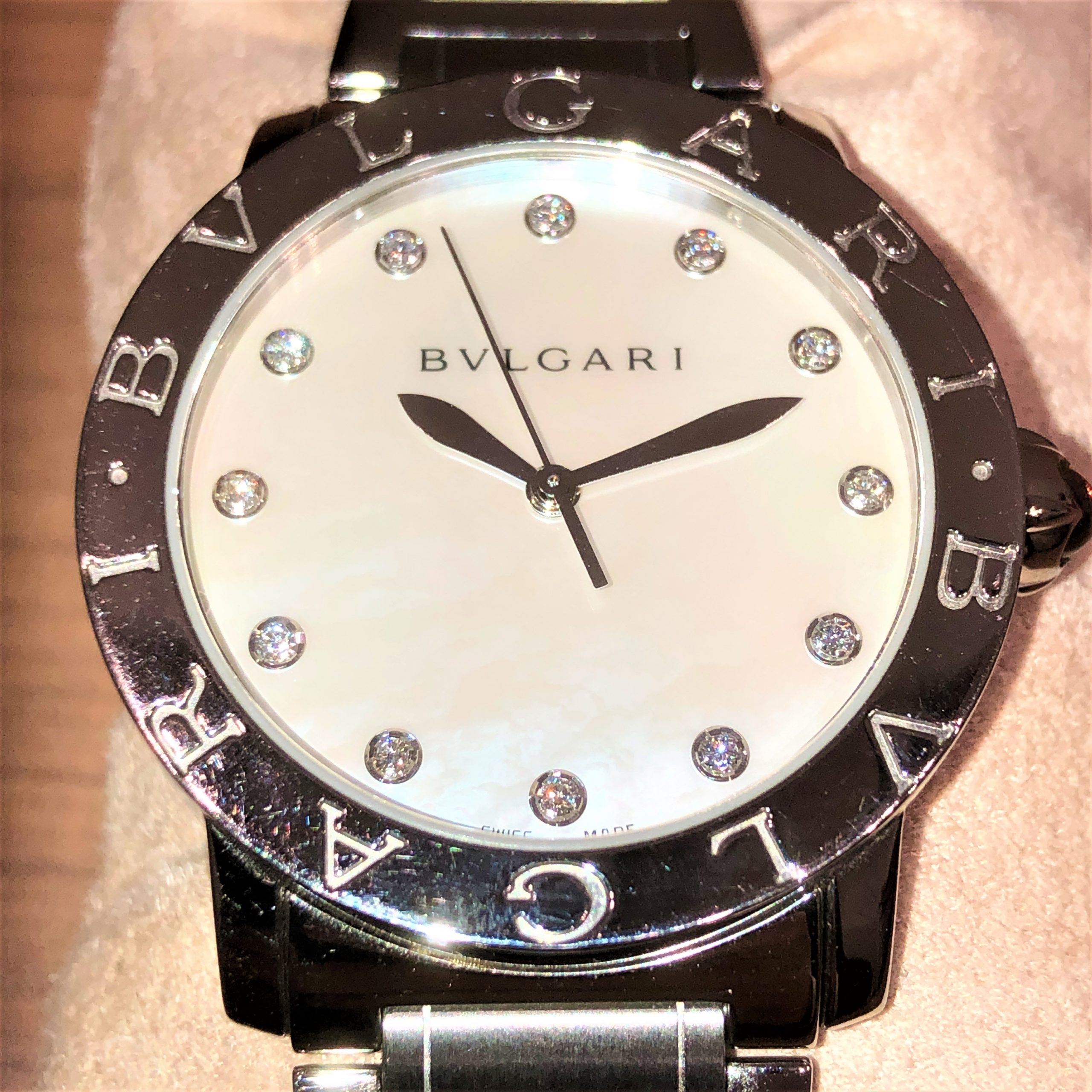 【BVLGARI/ブルガリ】ブルガリブルガリ 自動巻き腕時計 12ダイヤ