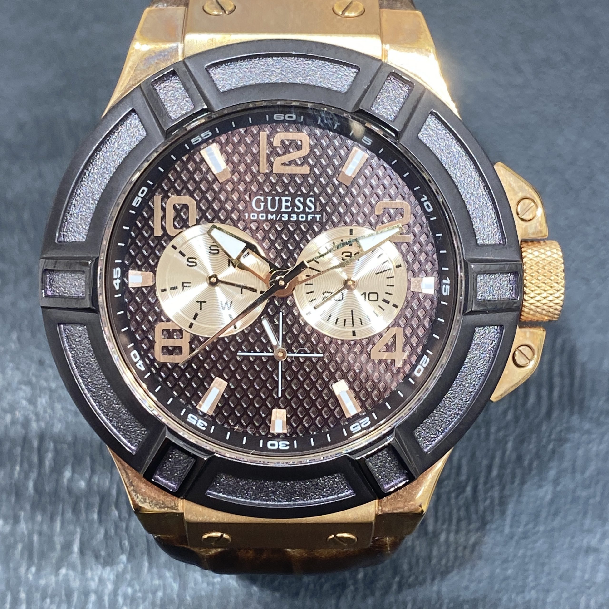 【GUESS/ゲス】クオーツ時計 W0040G3 ゴールド メンズ時計