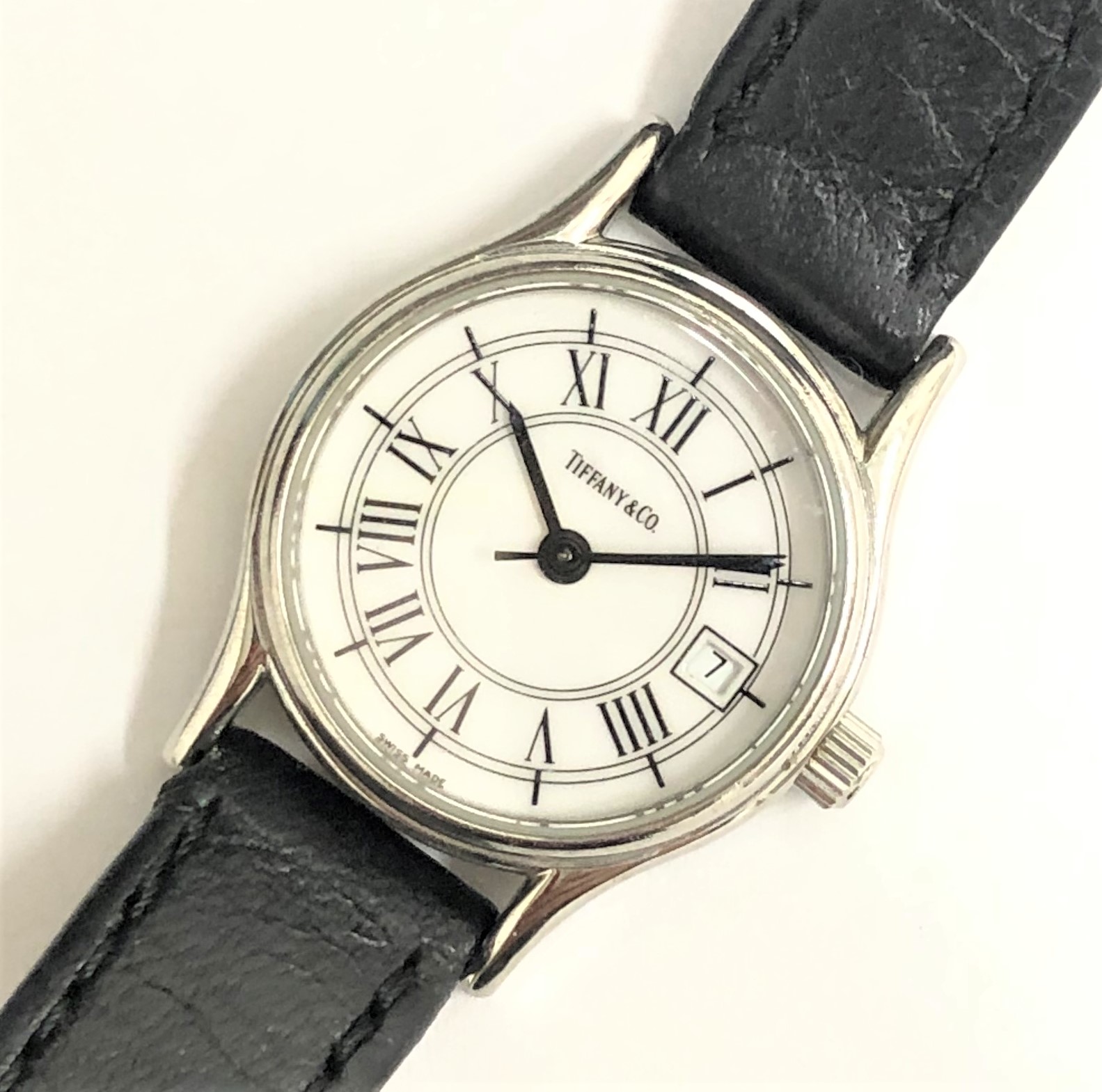 【TIFFANY&Co./ティファニー】クラシック ローマホワイト文字盤 レディース QZ 腕時計
