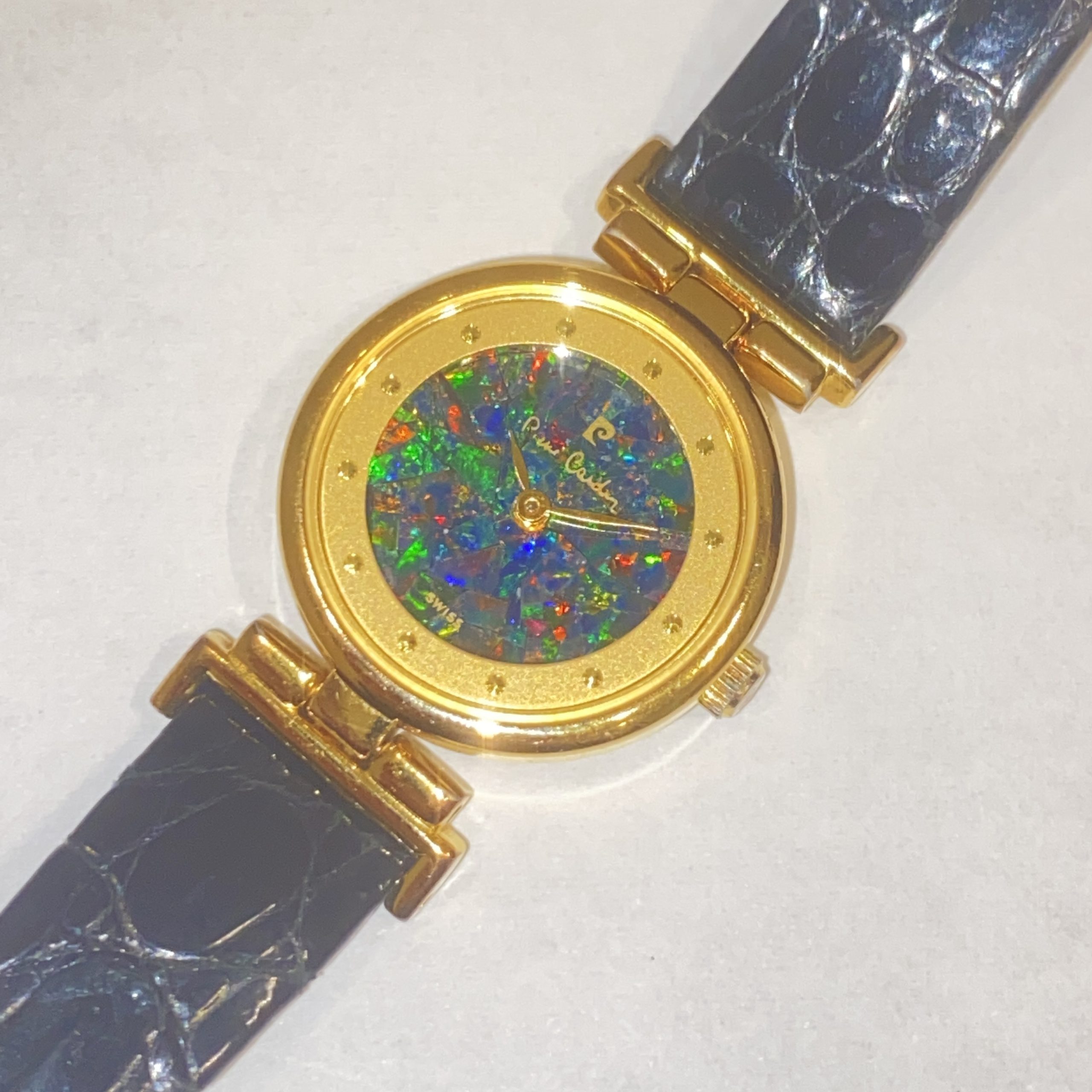【Pierre Cardin/ピエールカルダン】クオーツ レディース腕時計 オパール文字盤 ゴールド