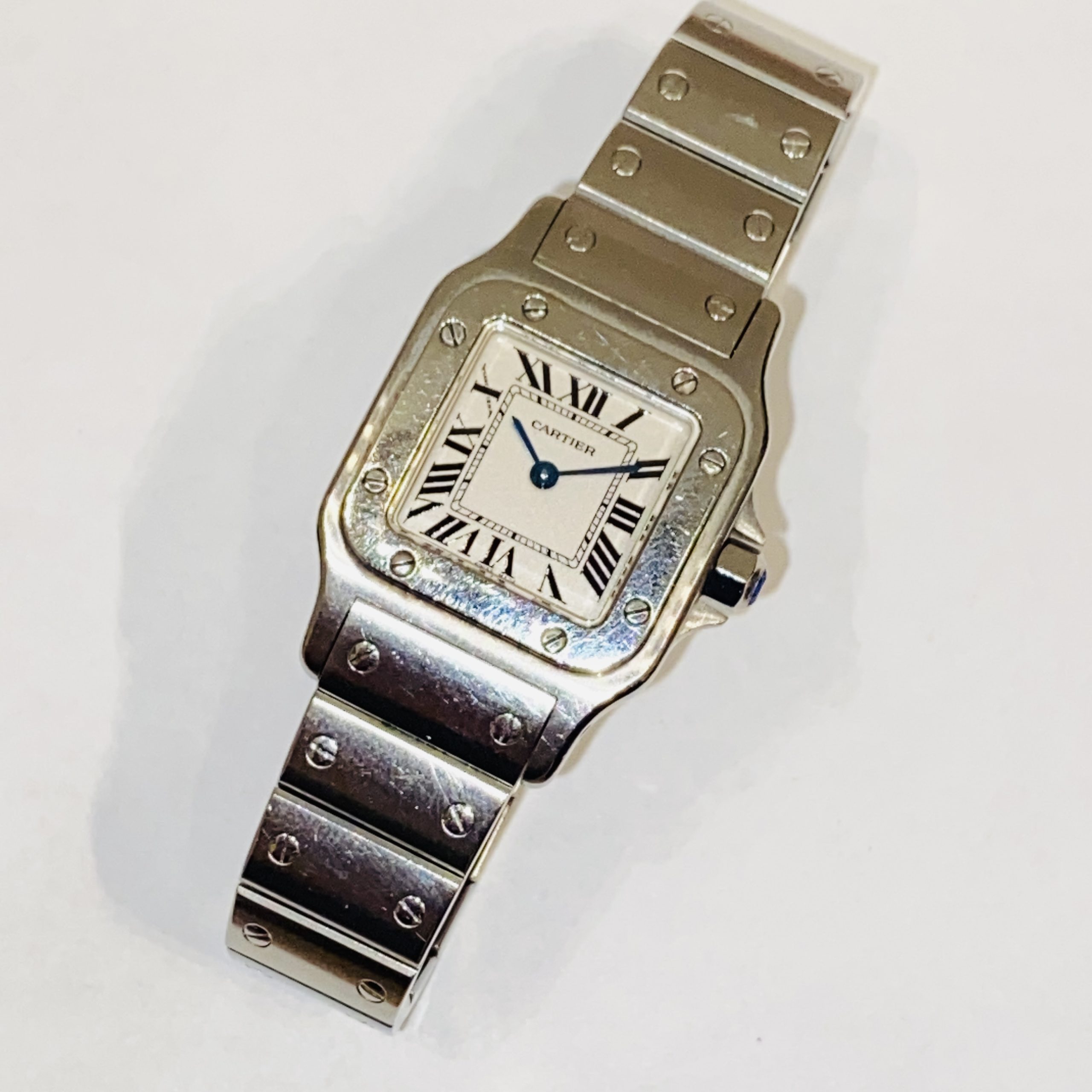 【Cartier/カルティエ】QZ サントスベルガSM レディース腕時計