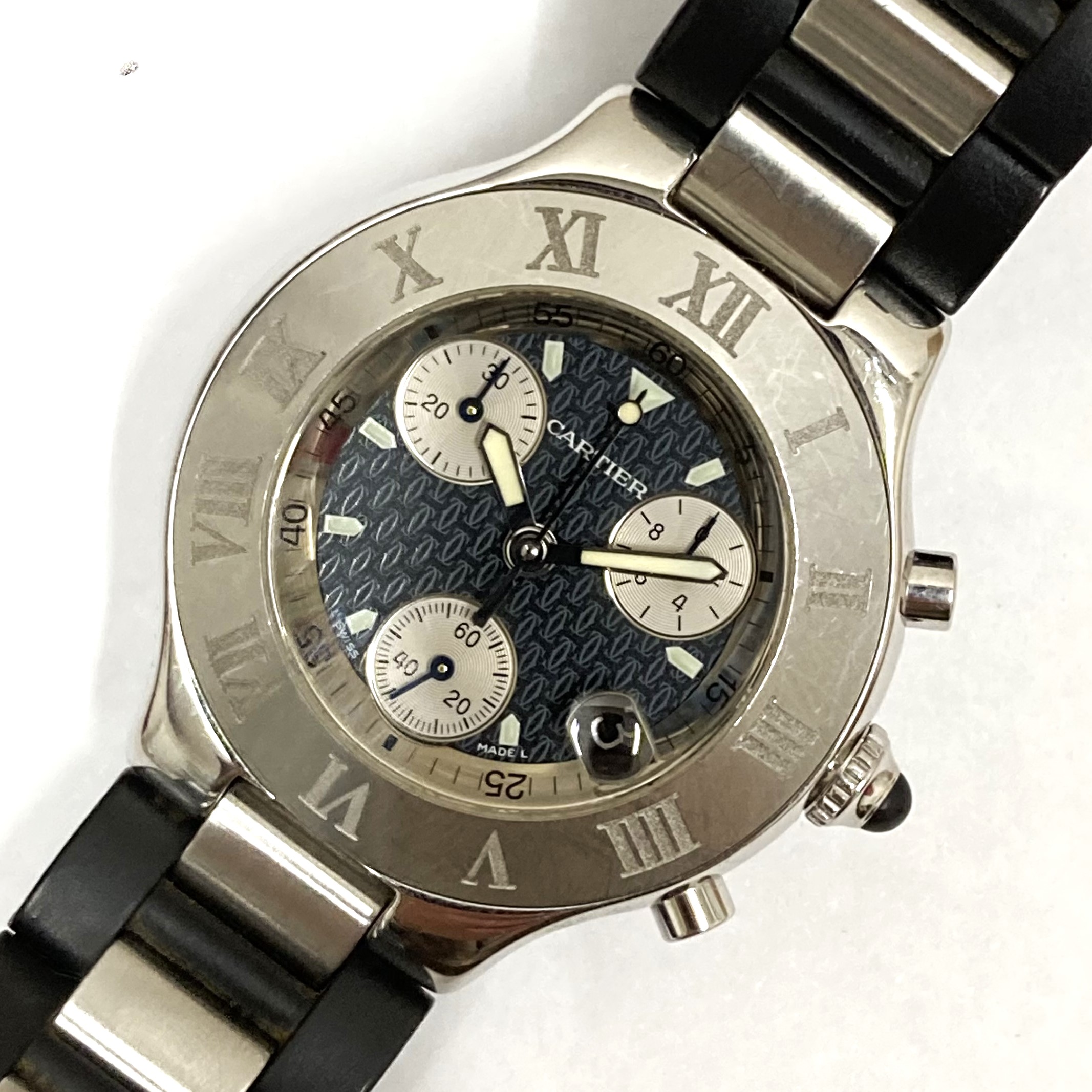 【Cartier/カルティエ】マスト21 クロノスカフLM W10125U2 QZ 腕時計