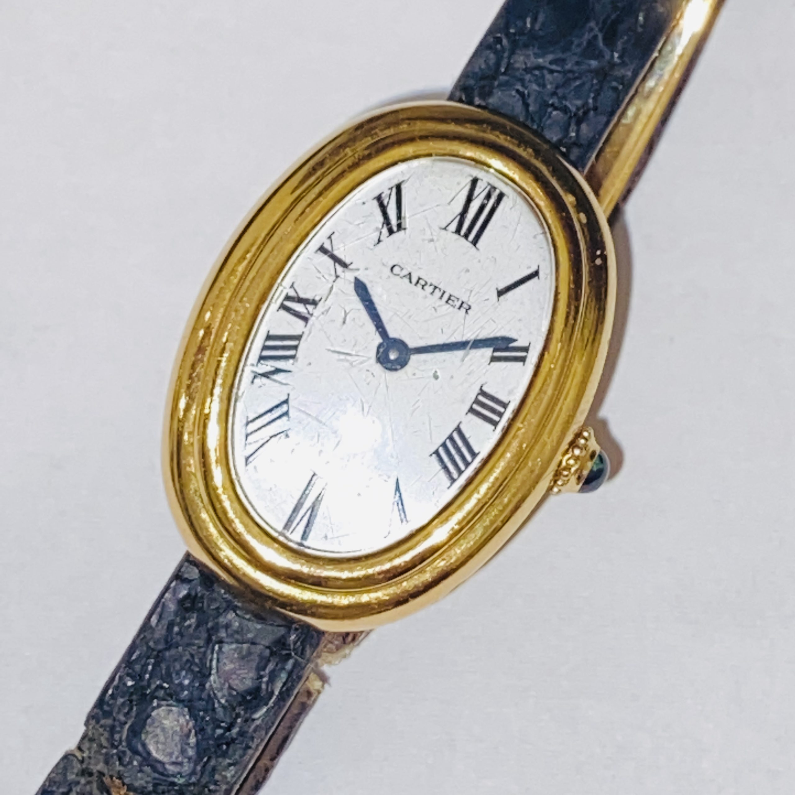 【Cartier/カルティエ】手巻き K18 ベニュワール 腕時計