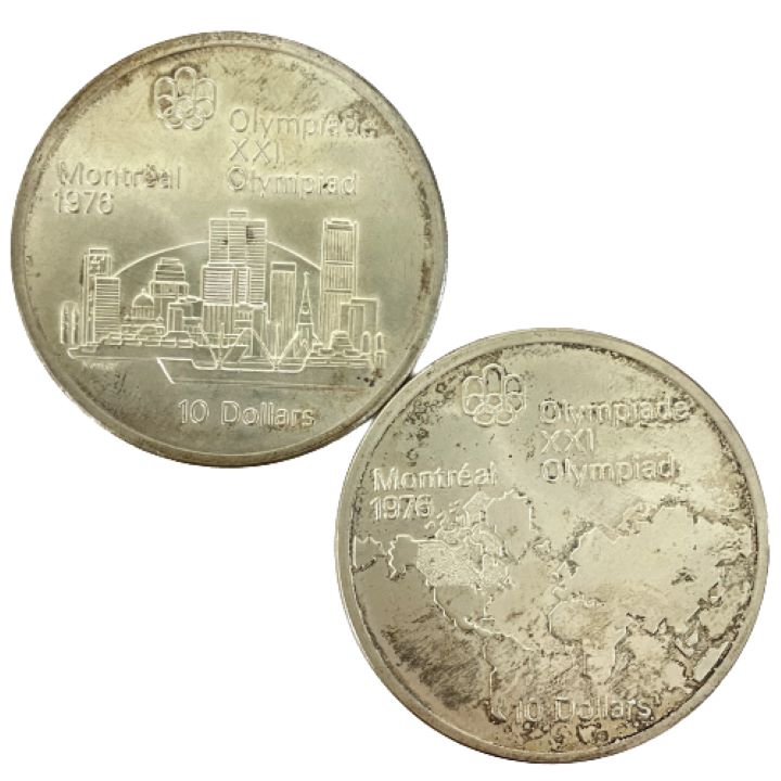 カナダ モントリオールオリンピック 1976 10ドル銀貨