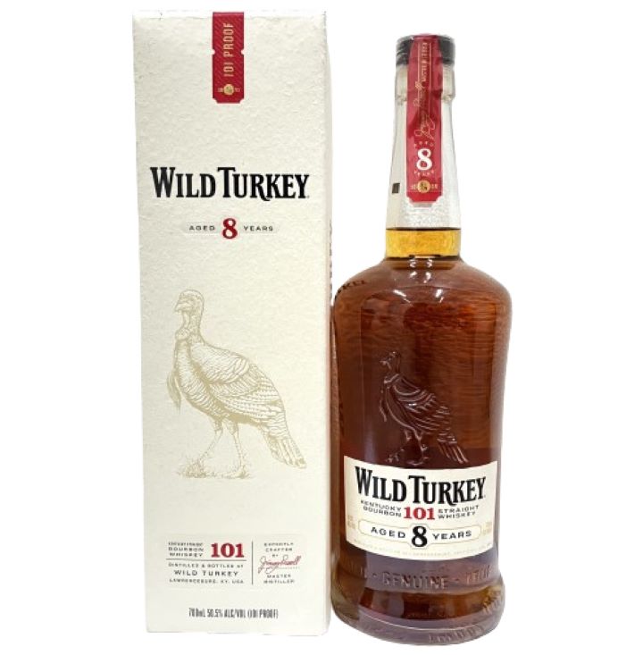 【WILD TURKEY/ワイルドターキー】8年 101プルーフ バーボンウイスキー 700ml