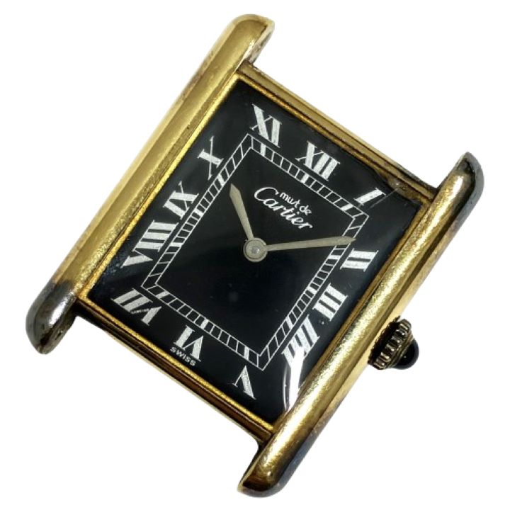 【Cartier/カルティエ】マストタンク ローマン 手巻き 腕時計 フェイスのみ