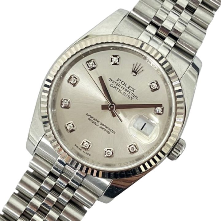 【ROLEX/ロレックス】デイトジャスト 10Pダイヤ 116234 ルーレット AT 腕時計