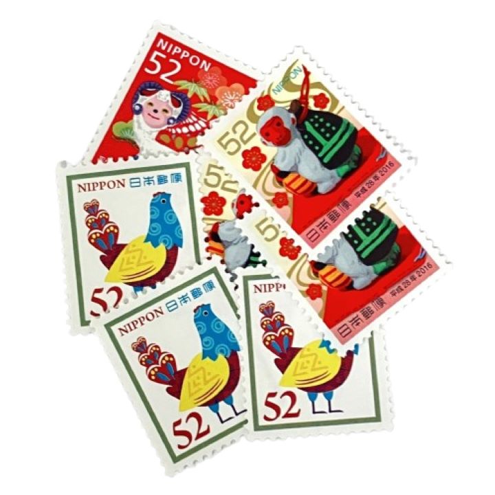 切手 バラ 52円