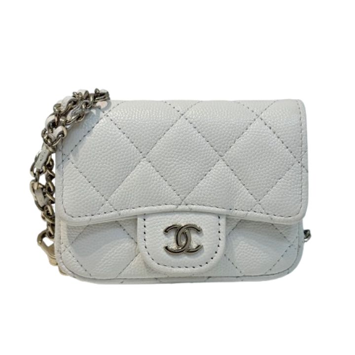 【CHANEL/シャネル】マトラッセ ラムスキン ミニチェーンポーチ