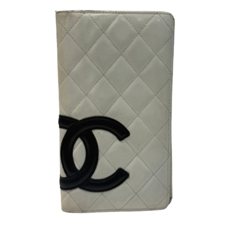 【CHANEL/シャネル】カンボン 長財布 ホワイト