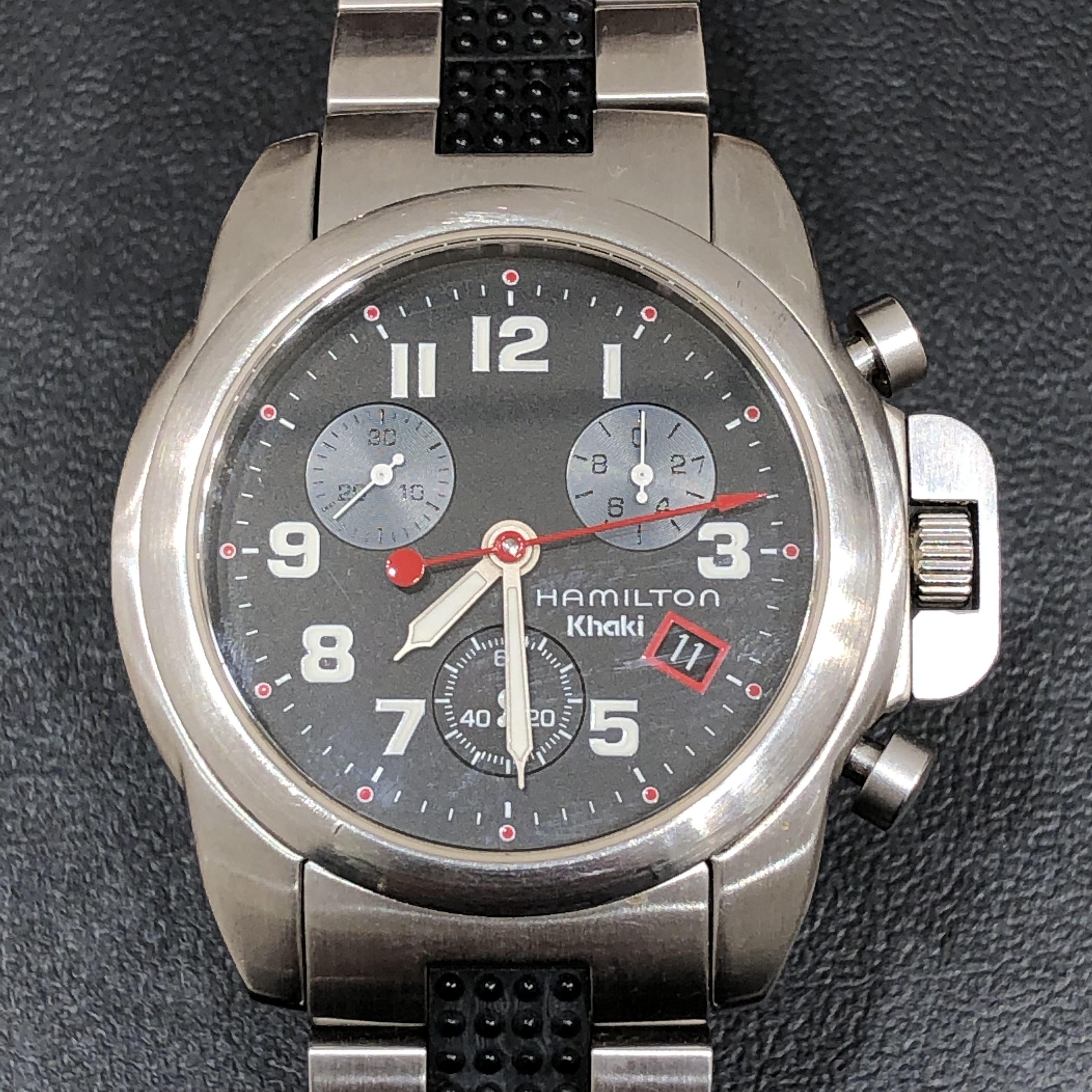 カーキ アビエーション Pilot Pioneer Chrono Quartz まろ様専用▽ハミルトン カーキ 6303 クォーツ クロノグラフ HAMILTON ハミルトン カーキ 6303 クォーツ クロノグラフ メンズ