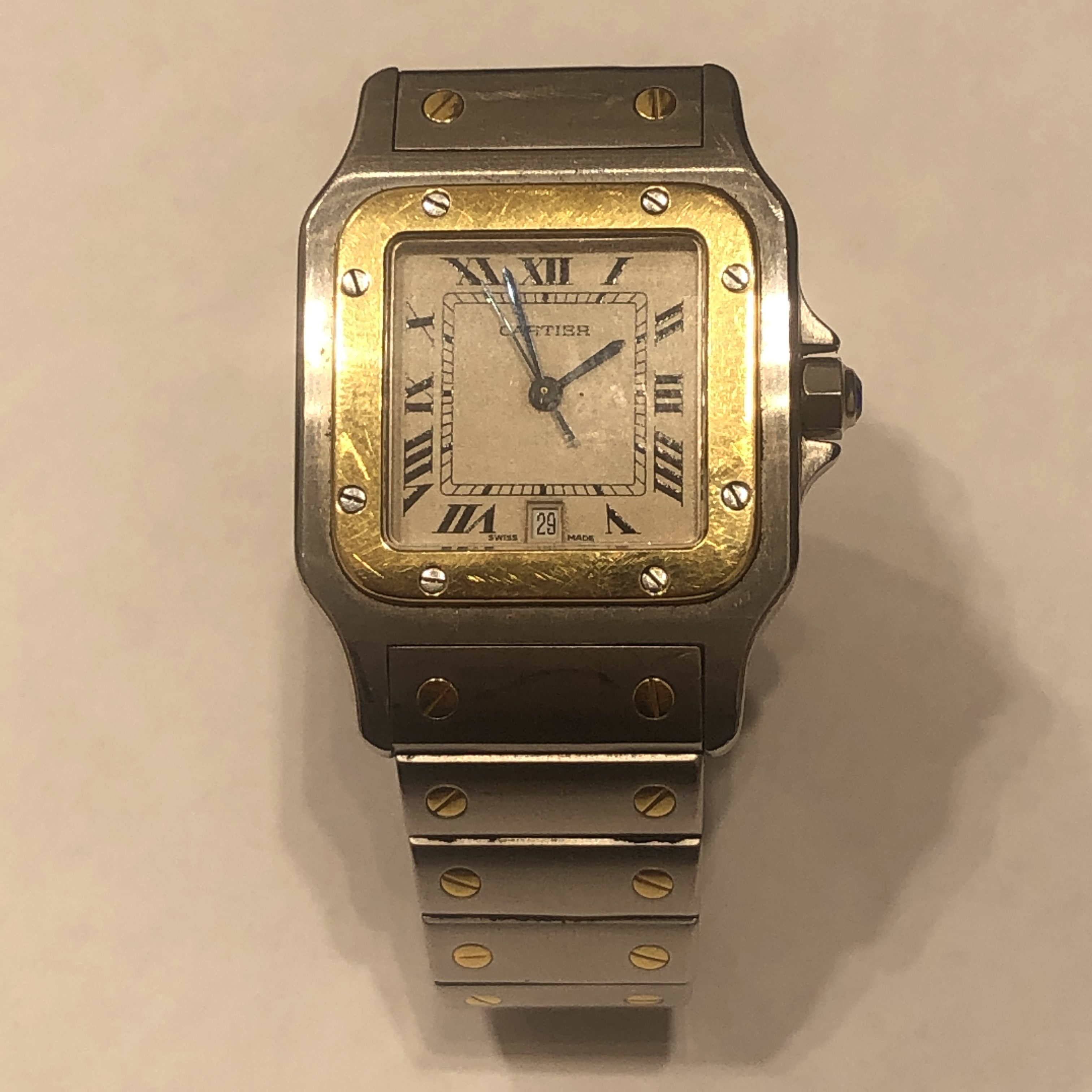 【Cartier/カルティエ】サントスベルガ SS×YGコンビ 腕時計