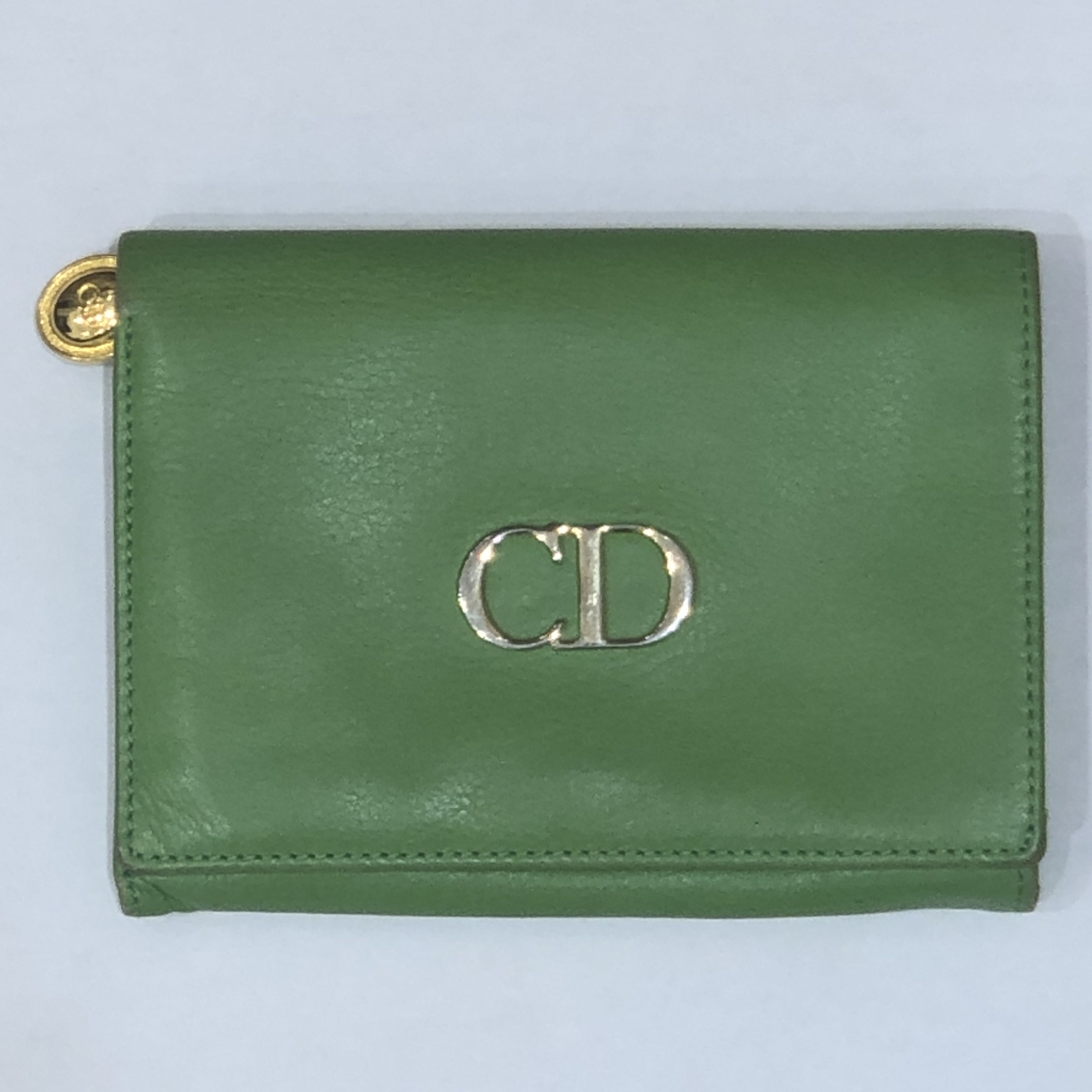 【Christian Dior/クリスチャンディオール】レザー 二つ折り財布