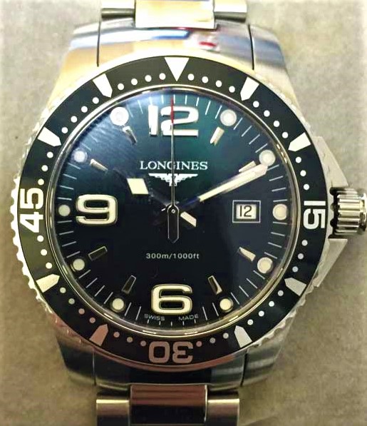【LONGINES/ロンジン】ハイドロ コンクエスト  アルミニウム L3.640.4.56.6 QZ 腕時計