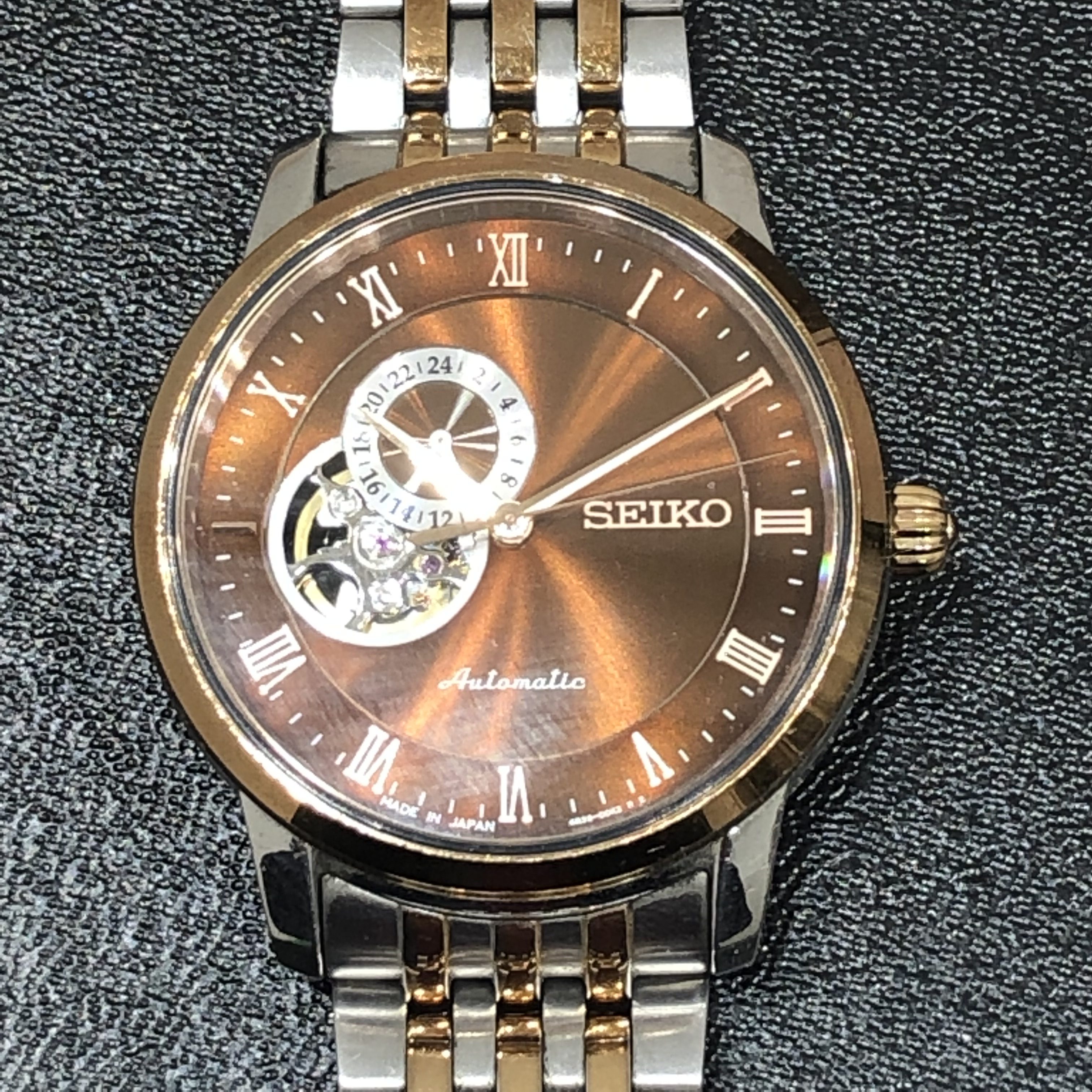 【SEIKO/セイコー】プレザージュ オープンハート 自動巻き 4R39-00M0 腕時計
