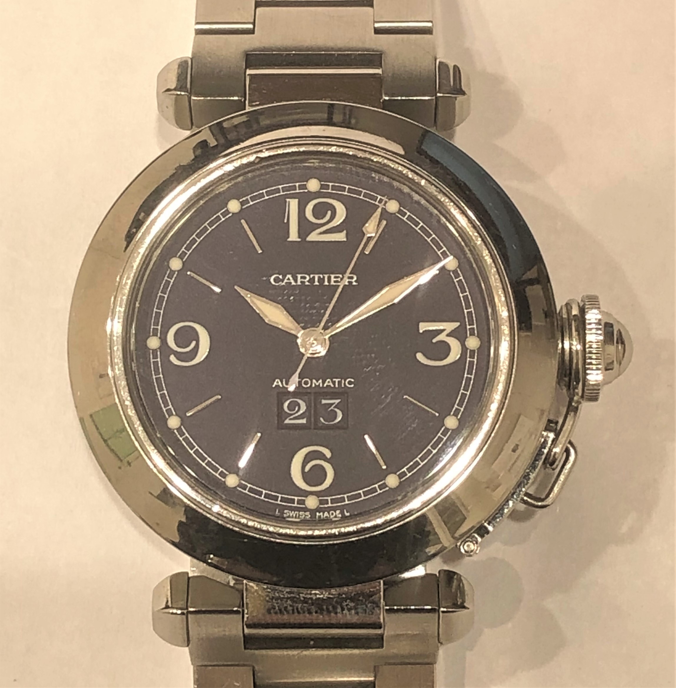 【Cartier/カルティエ】オートマ パシャC ビッグデイト W31047M7 腕時計