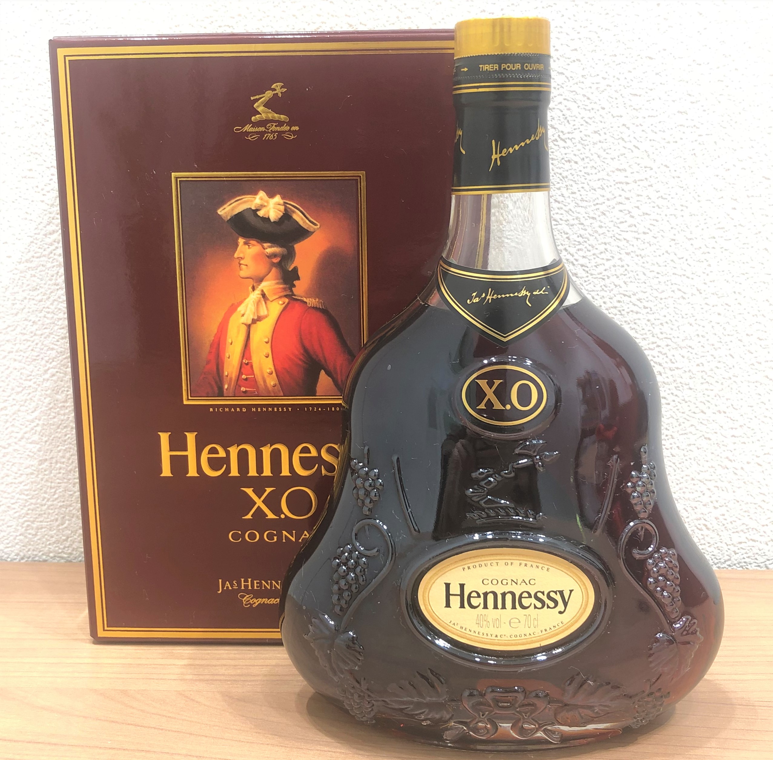 【Hennessy/ヘネシー】XO  金キャップ クリアボトル 700ml ブランデー