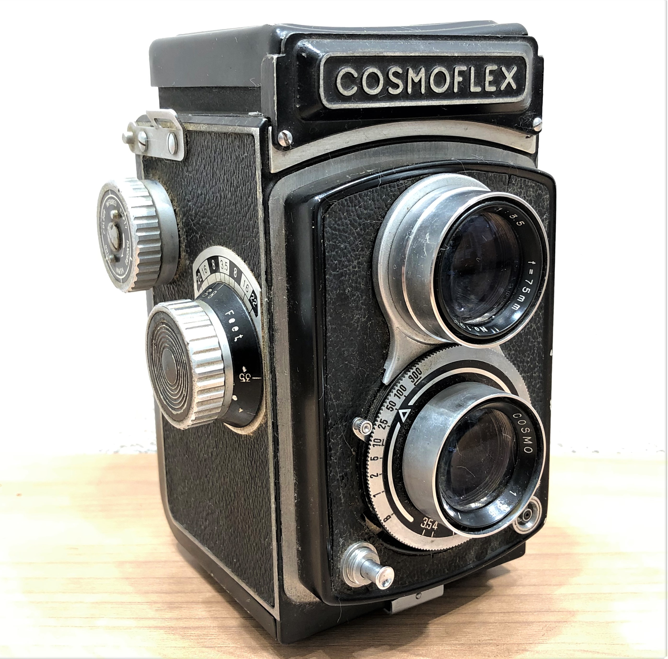 【COSMOFLEX/コスモフレックス】1：3.5 f=75mm 二眼レフカメラ