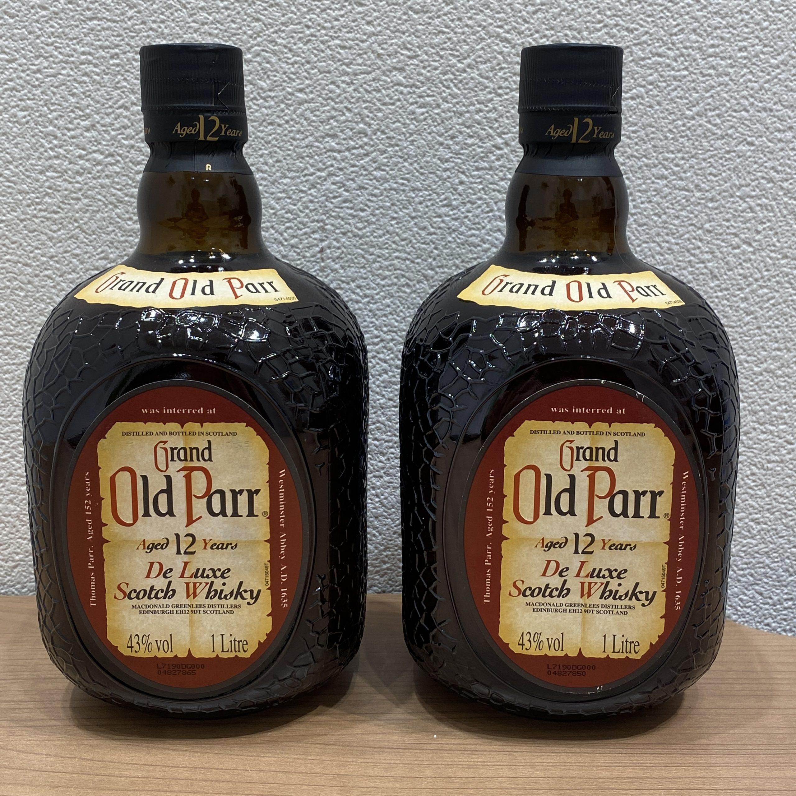 【Old parr/オールドパー】12年 ウイスキー 1000ml×2本