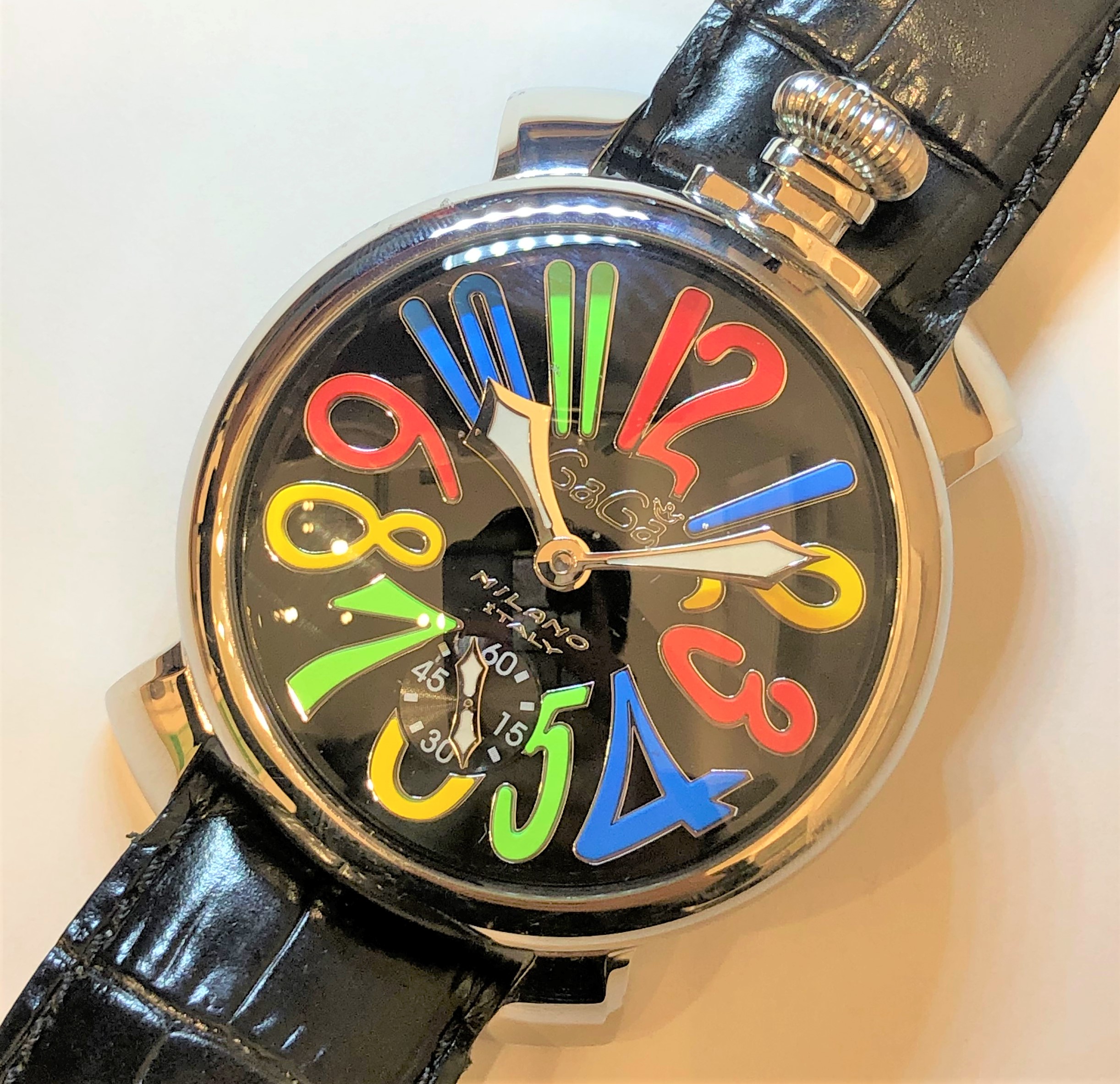【GAGA MILANO/ガガミラノ】マヌアーレ 501002SBLK 手巻き 腕時計