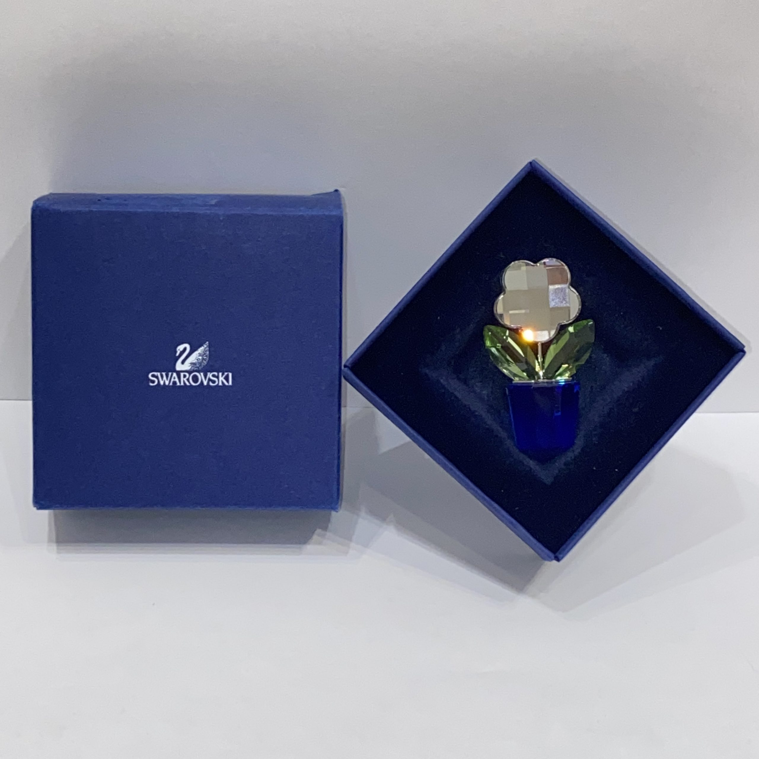 【SWAROVSKI/スワロフスキー】置物 フラワー/花 クリスタル ケース付き