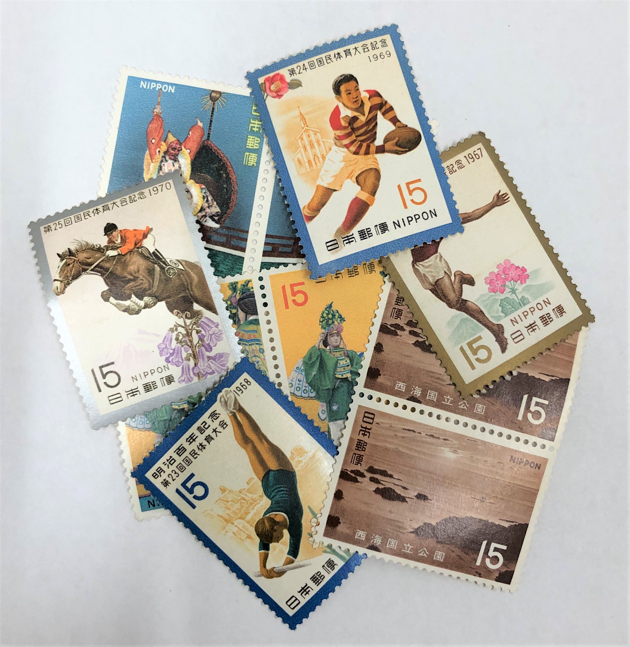 バラ切手 15円