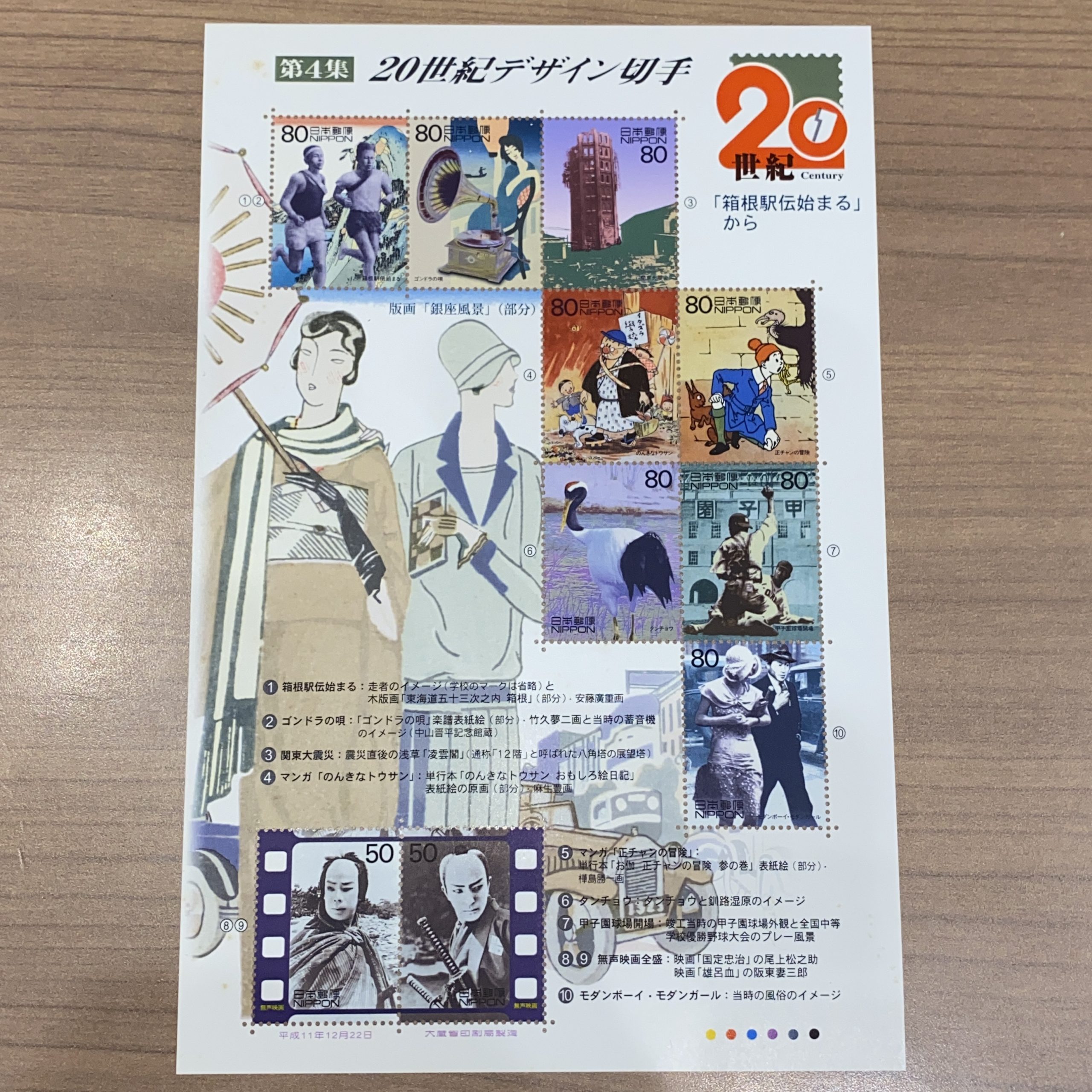日本切手 記念シート 80円/50円