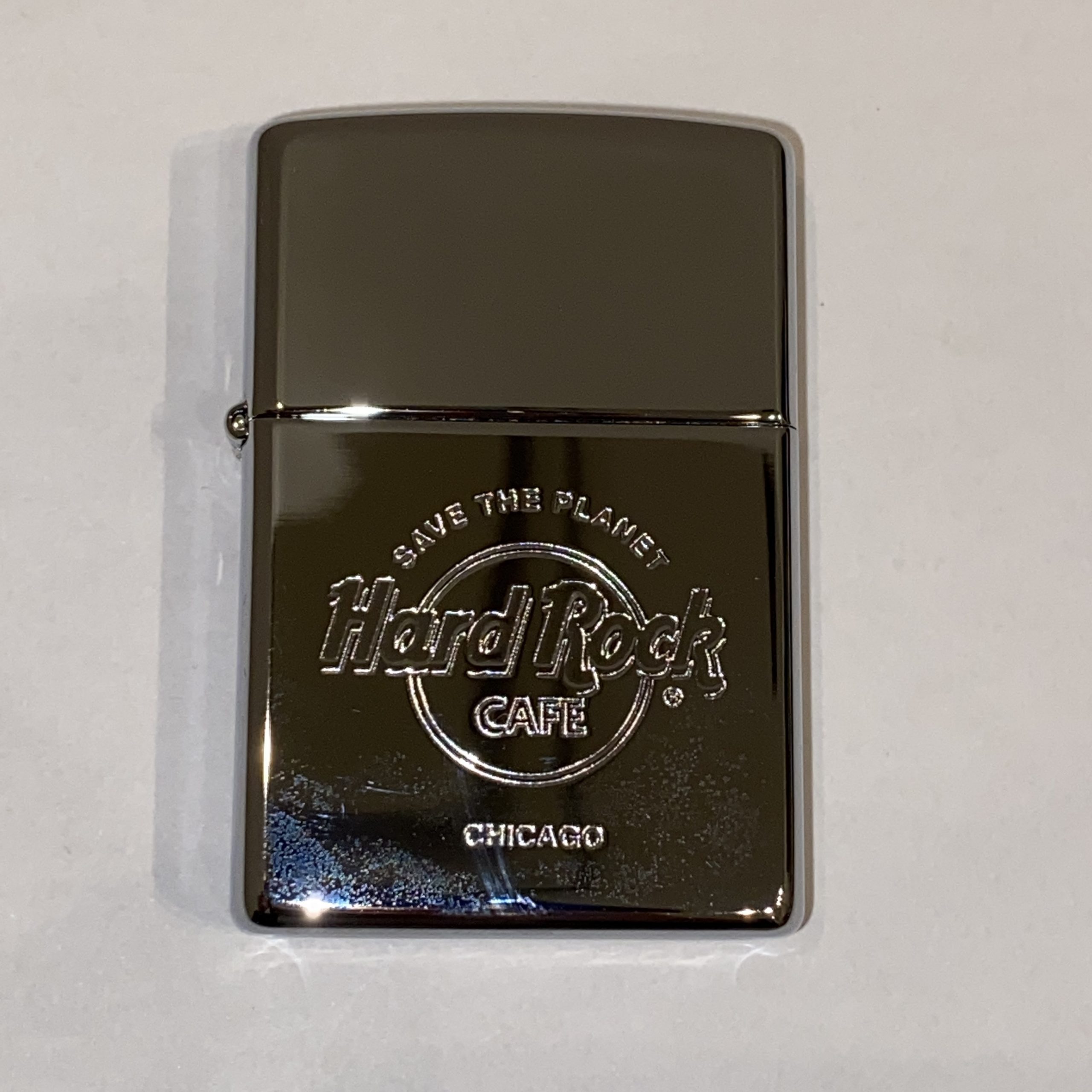 【Zippo/ジッポ】オイルライター HardRockCafe/ハードロックカフェ シルバー