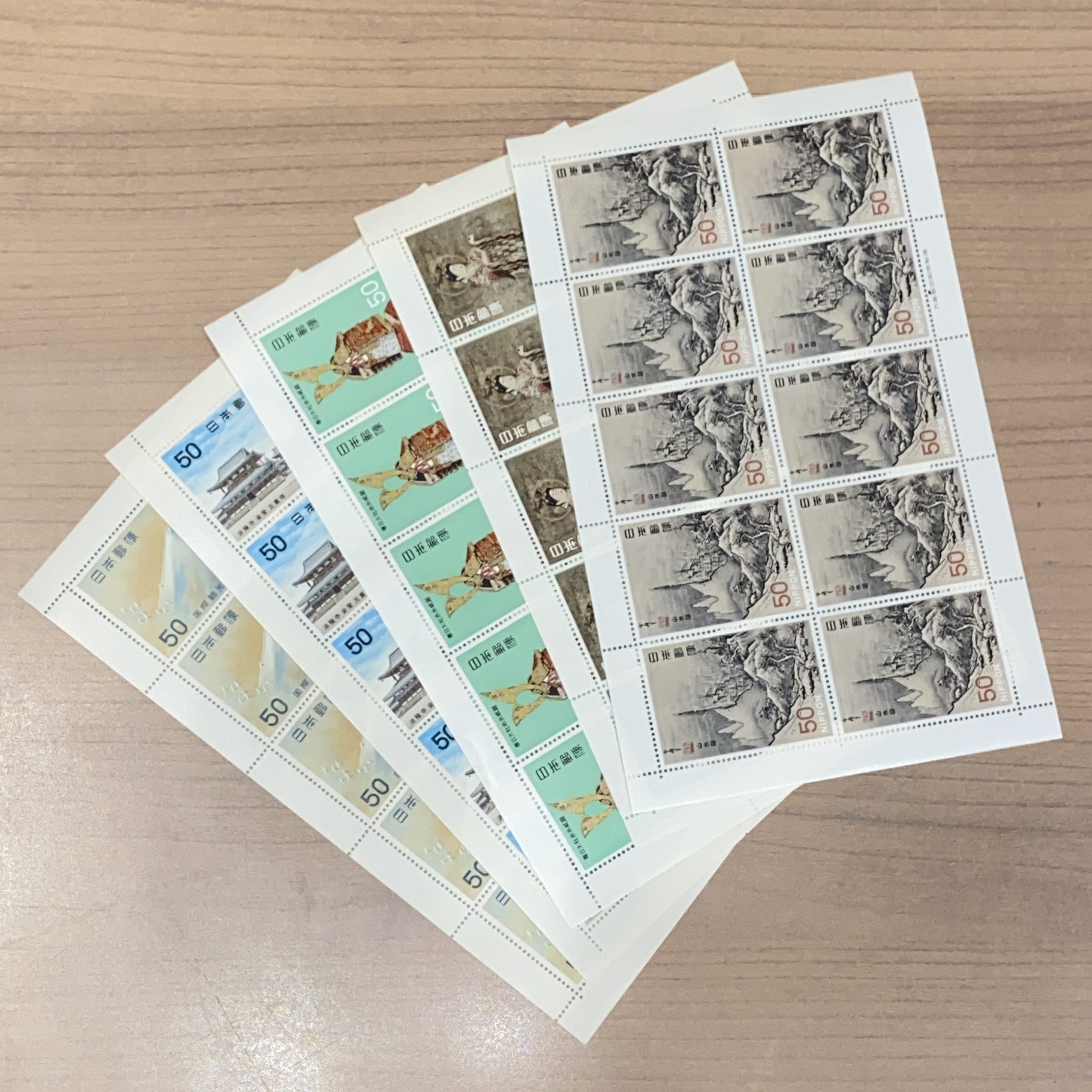 日本シート切手 50円×10面