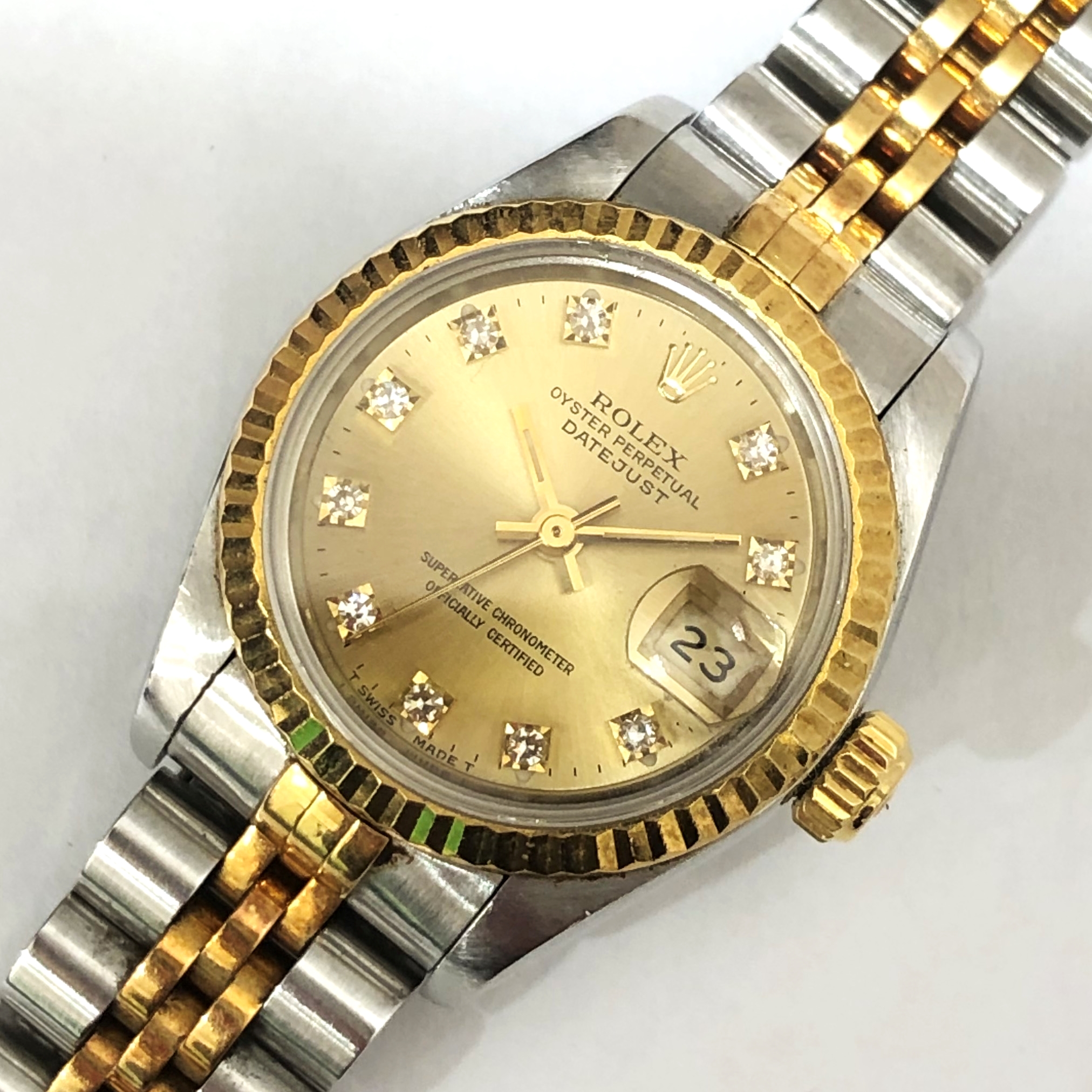 【ROLEX/ロレックス】デイトジャスト 10Pダイヤモンド 69173 N番 AT 腕時計
