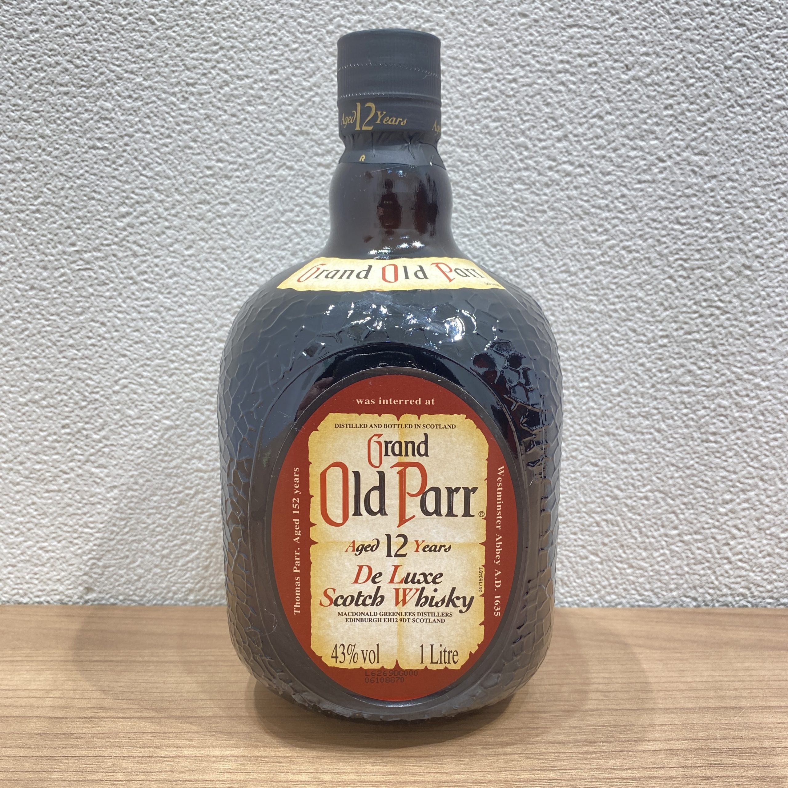 【Grand Old Parr/グランドオールドパー】12年 スコッチウイスキー De Luxe/デラックス 1000ml