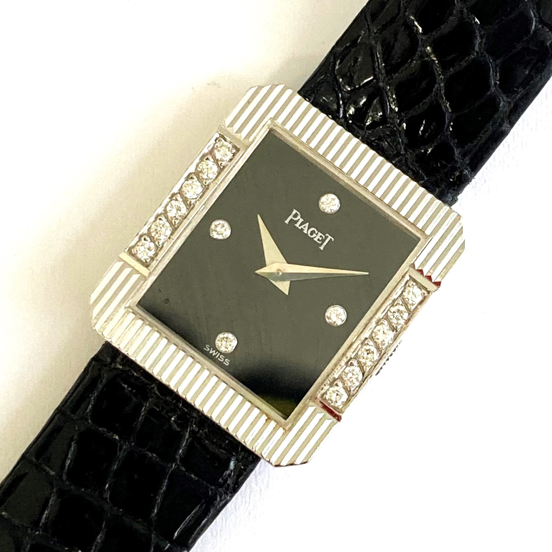 【PIAGET/ピアジェ】プロトコール  レディース 18Pダイヤ K18WG 手巻き 腕時計