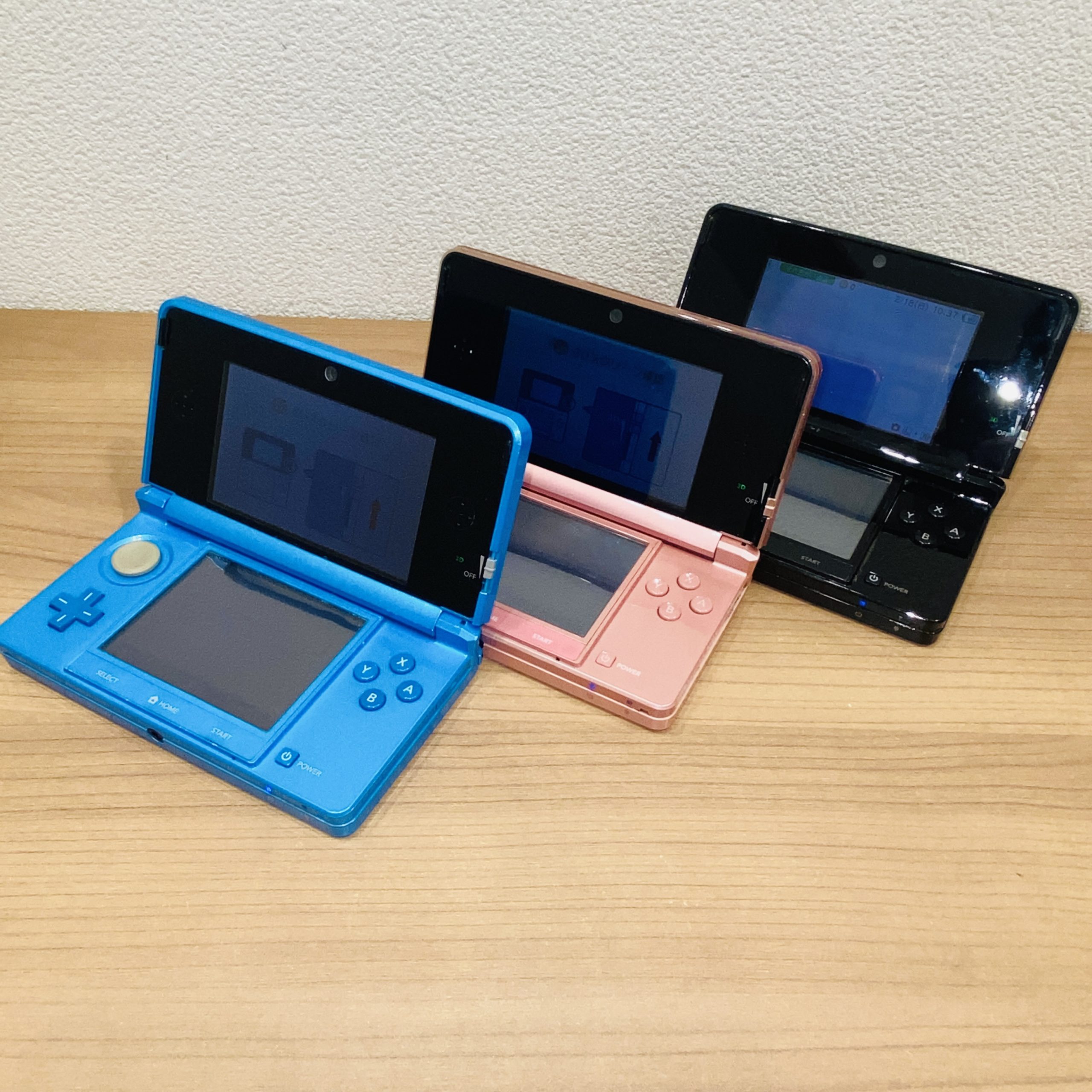 【NINTENDO/ニンテンドー/任天堂】3DS CTR-001 ブルー/ピンク/ブラック