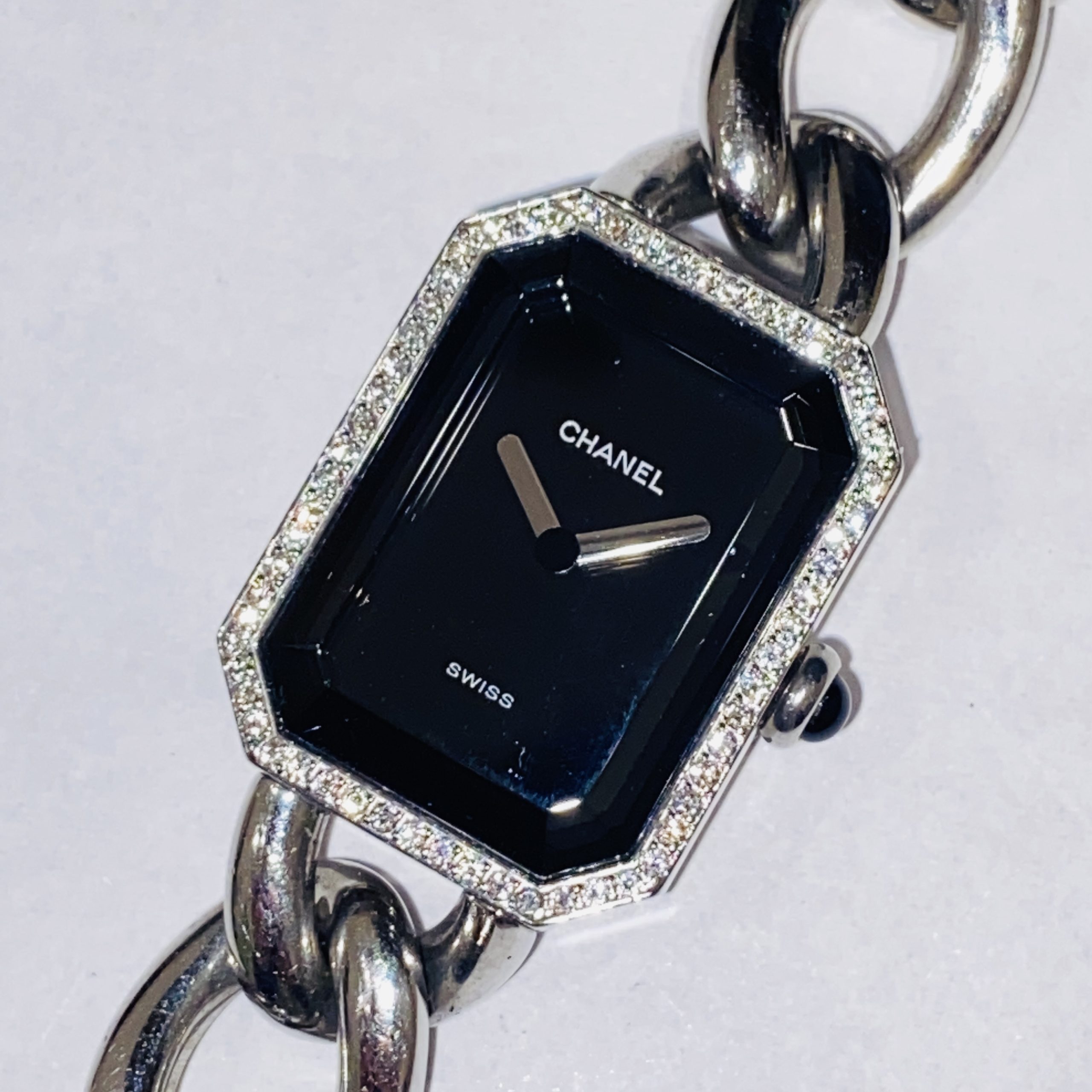 【CHANEL/シャネル】クオーツ プルミエール ダイヤベゼル H0495 Mサイズ 腕時計 ブレスウォッチ