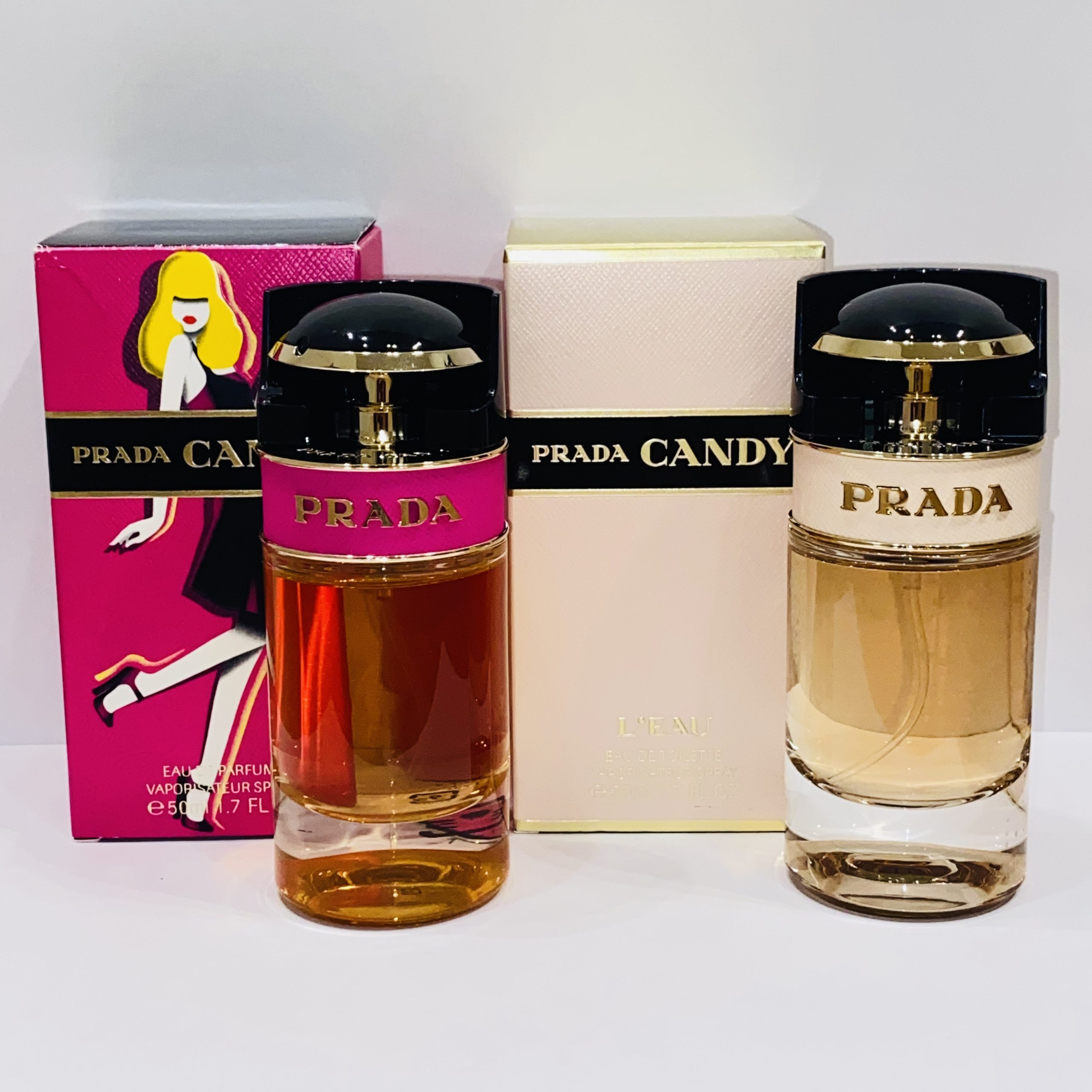 【PRADA/プラダ】香水 CANDY/キャンディ L'EAU/ロー トワレ/パルファム 50ml×2
