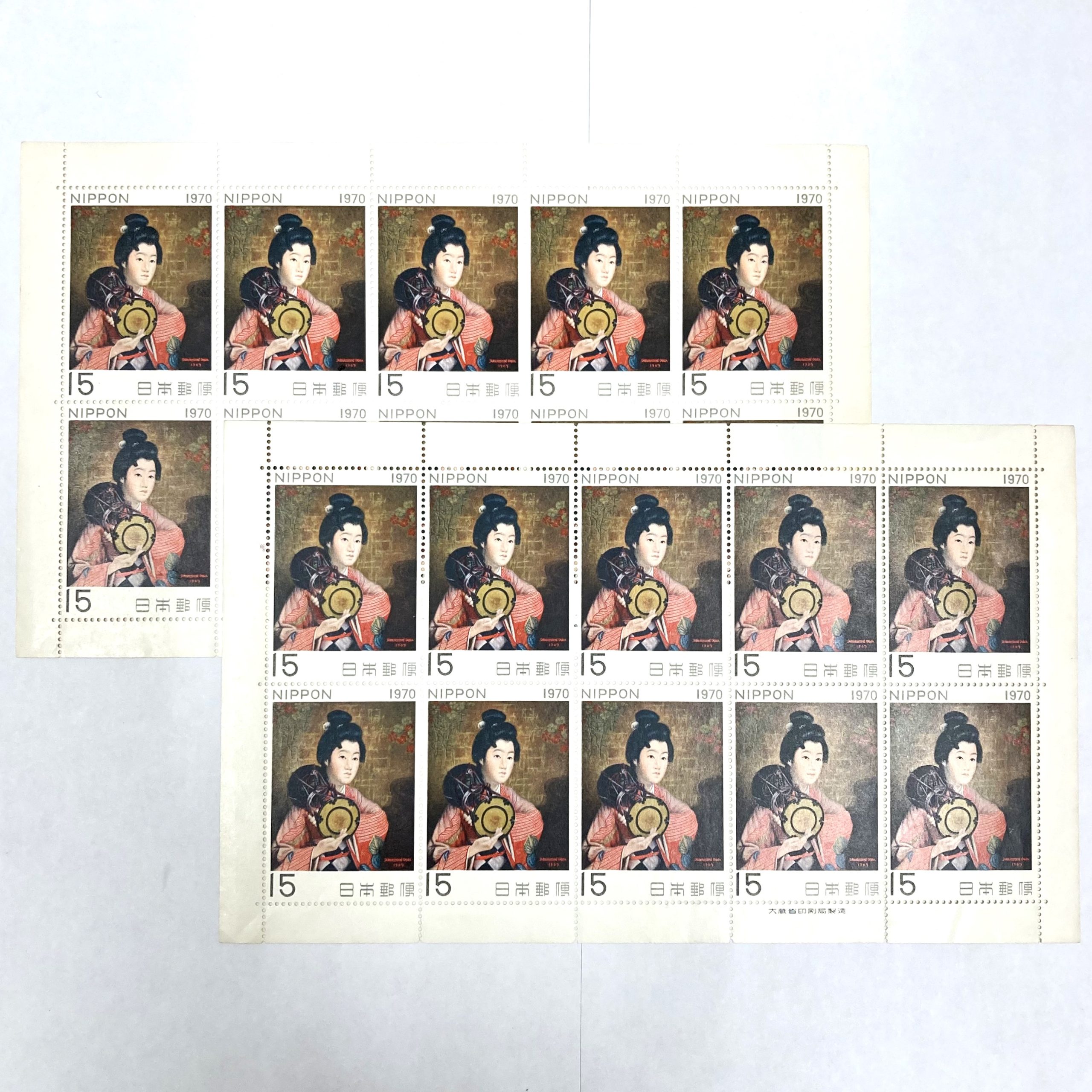 切手シート 15円×10面
