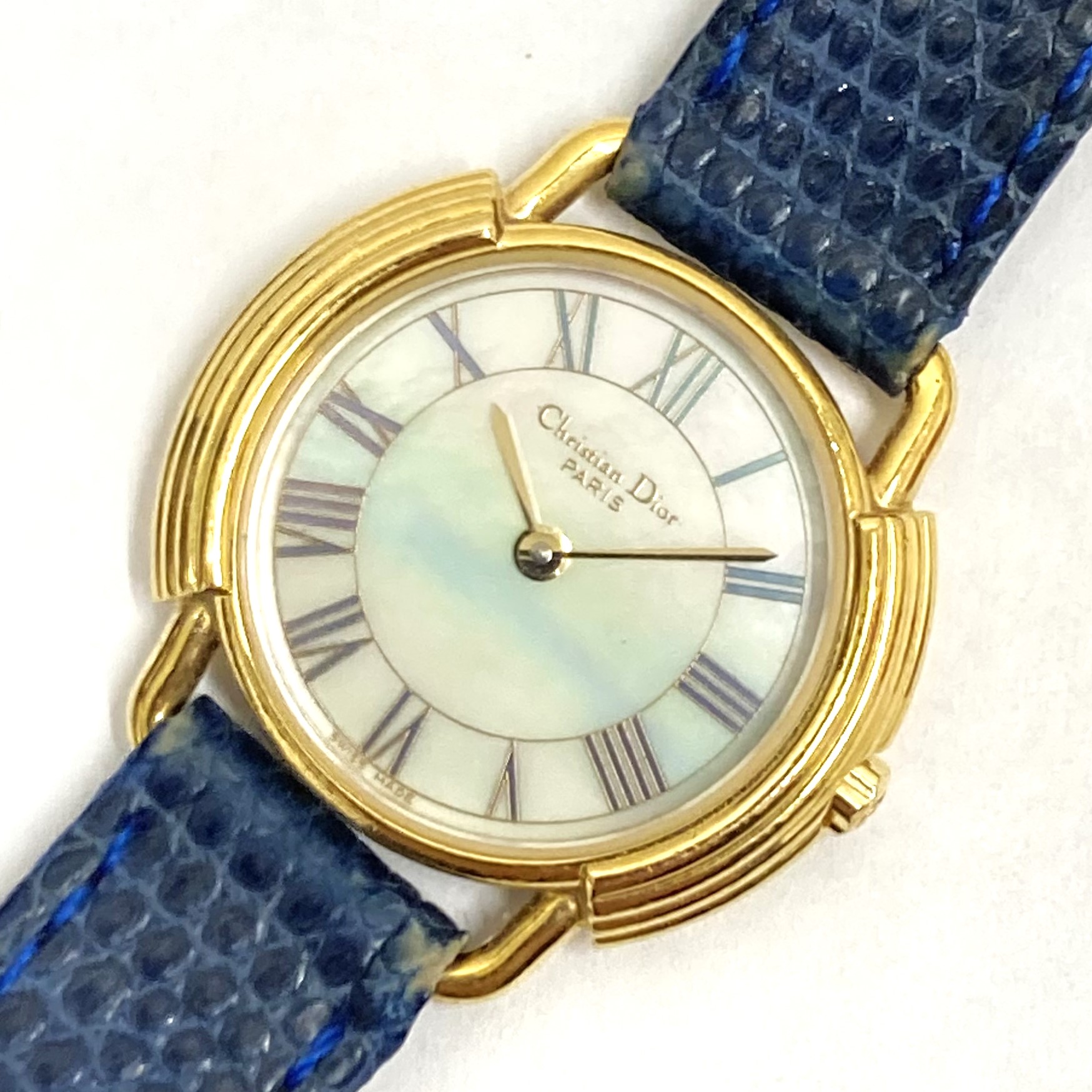 【Christian Dior/クリスチャンディオール】レディース シェル文字盤 D58-121-2 QZ 腕時計