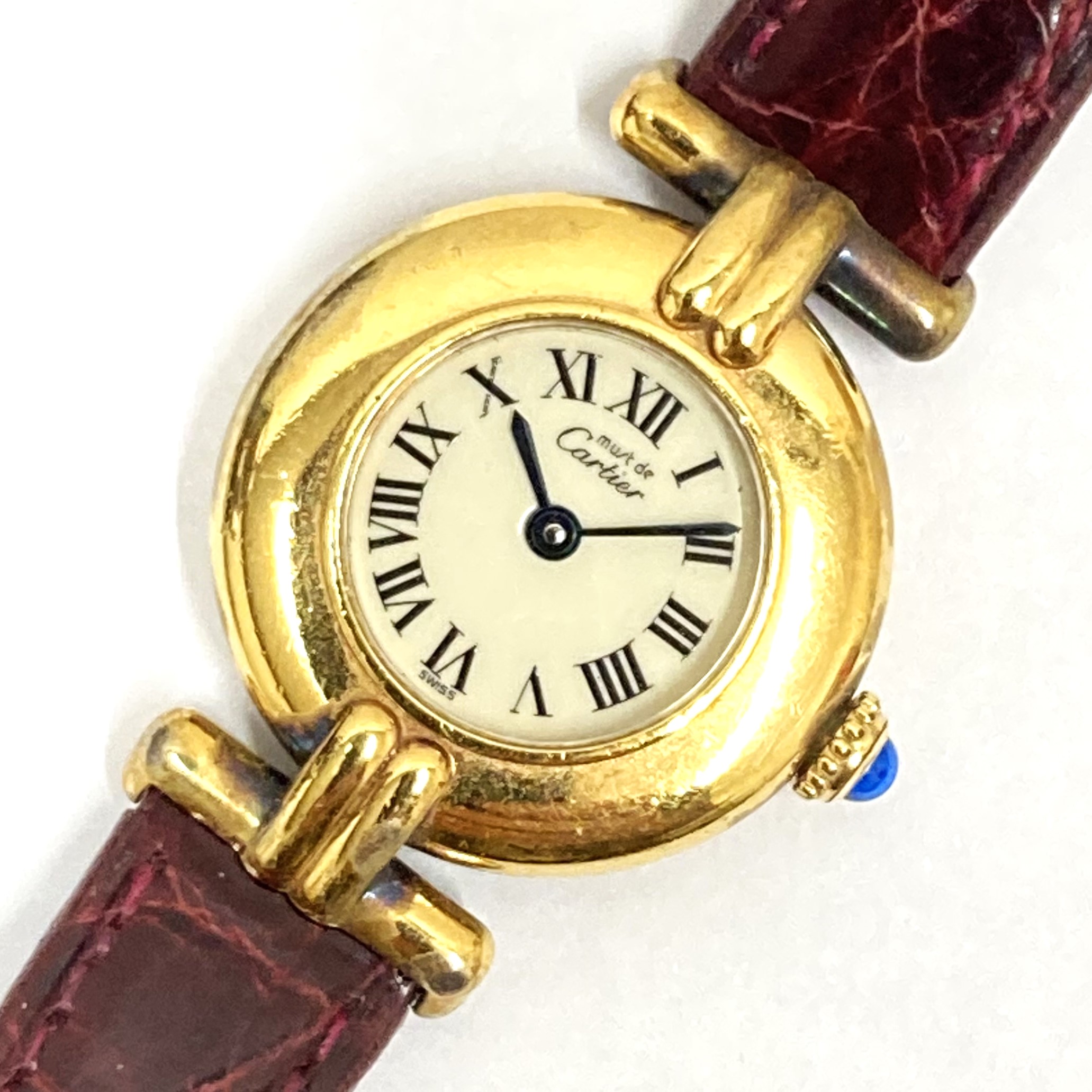 【Cartier/カルティエ】マストコリゼヴェルメイユSM SV925 W1000653 QZ 腕時計