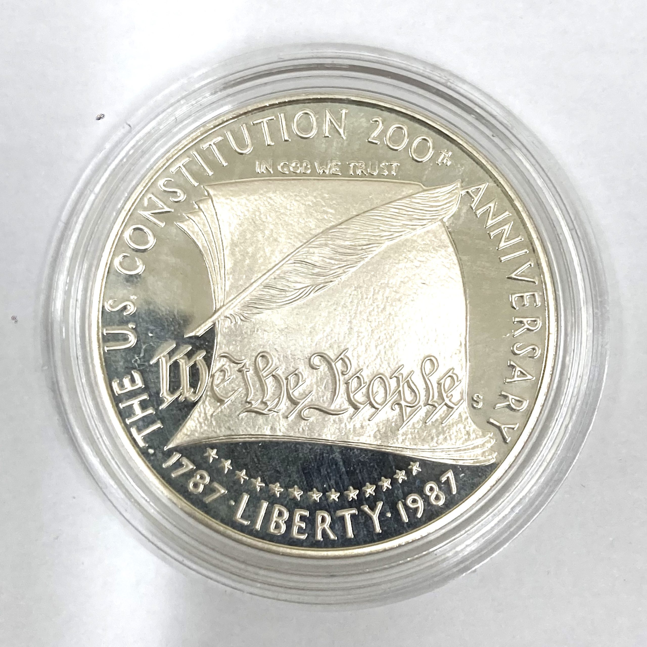 アメリカ 1987年 憲法制定200周年記念 1ドル銀貨