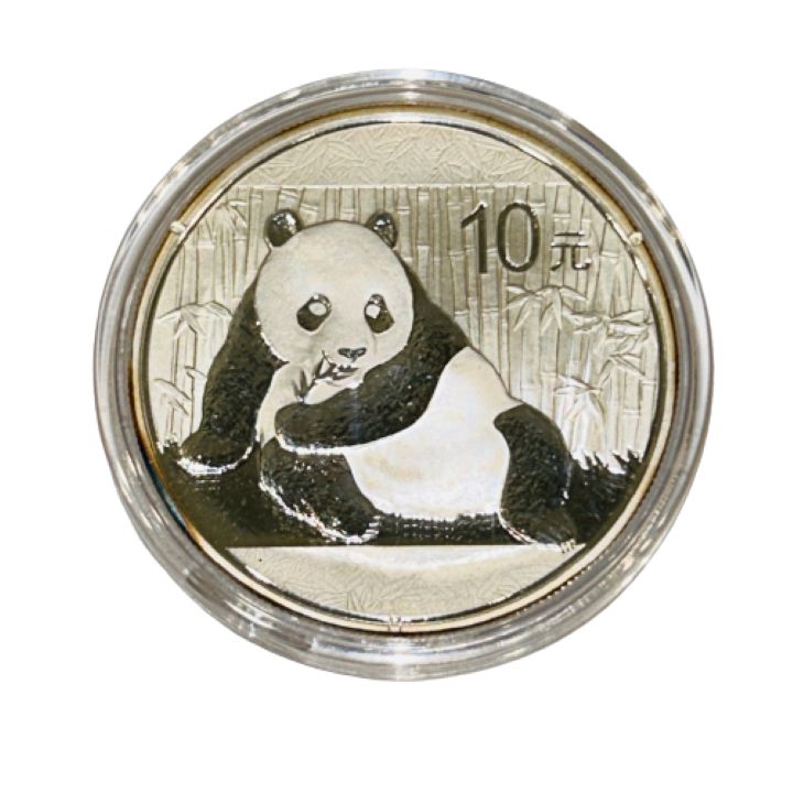 【中国銀貨】パンダ 10元 中華人民共和国 2015 