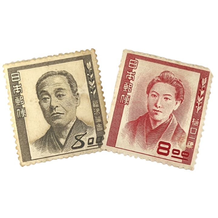 【文化人シリーズ】福沢諭吉シート／プレミア切手／稀少／１円スタート＠o 珍番 良番 10000円札 福沢諭吉 AA000002R 2番 日本銀行券 プレミア