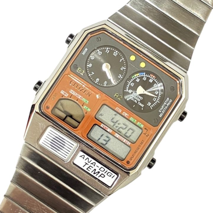 【CITIZEN/シチズン】鉄道開業150周年記念 中央線201系モデル アナデジテンプ JG2130-61E デジタル 腕時計