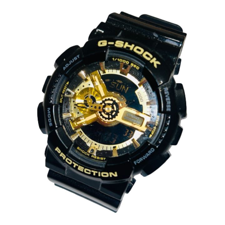 【CASIO/カシオ】G-SHOCK/ジーショック GA-1100GB ブラック×ゴールド 腕時計 