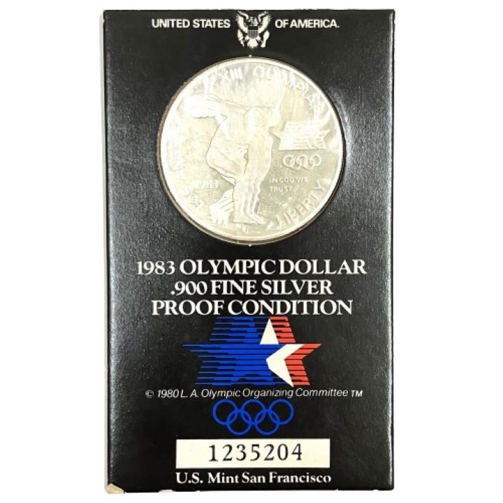 ロサンゼルスオリンピック 1983年 1ドル銀貨