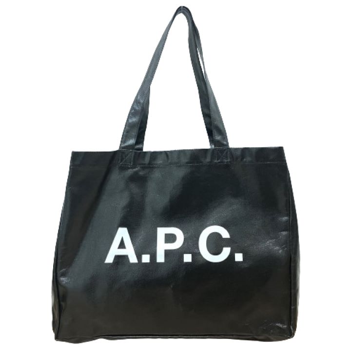 【A.P.C./アーペーセー】ロゴ コーティングキャンバス トートバッグ