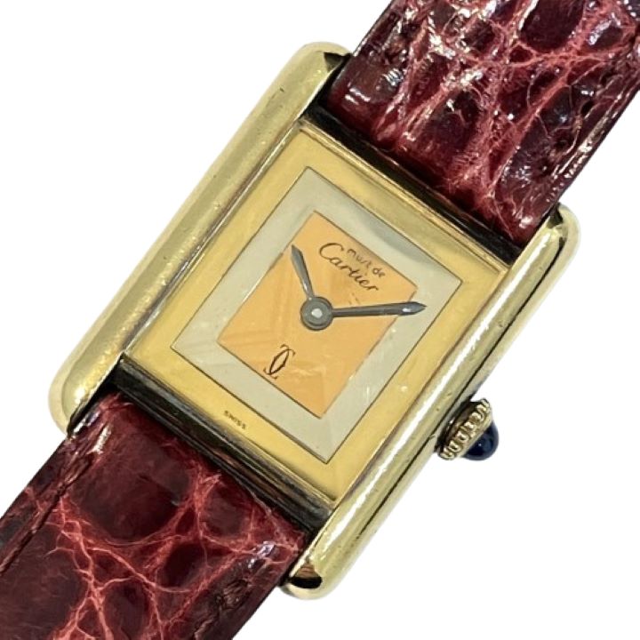 【Cartier/カルティエ】マストタンク トリニティ SV925 手巻き 腕時計