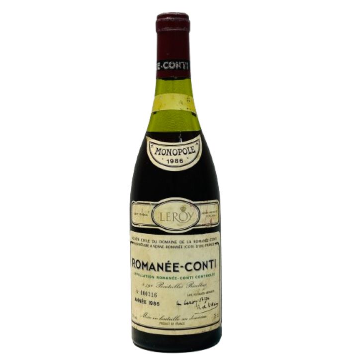 【ROMANEE CONTI/ロマネコンティ】1986 DRC/ドメーヌ ド ラ ロマネコンティ 赤ワイン 13% 750ml