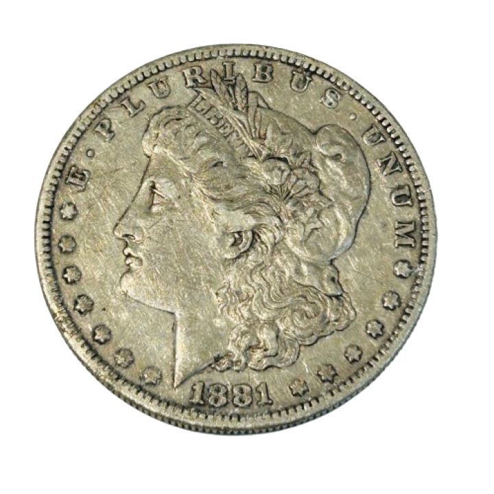 【外国銀貨】アメリカ リバティ銀貨 1ドル 1881年