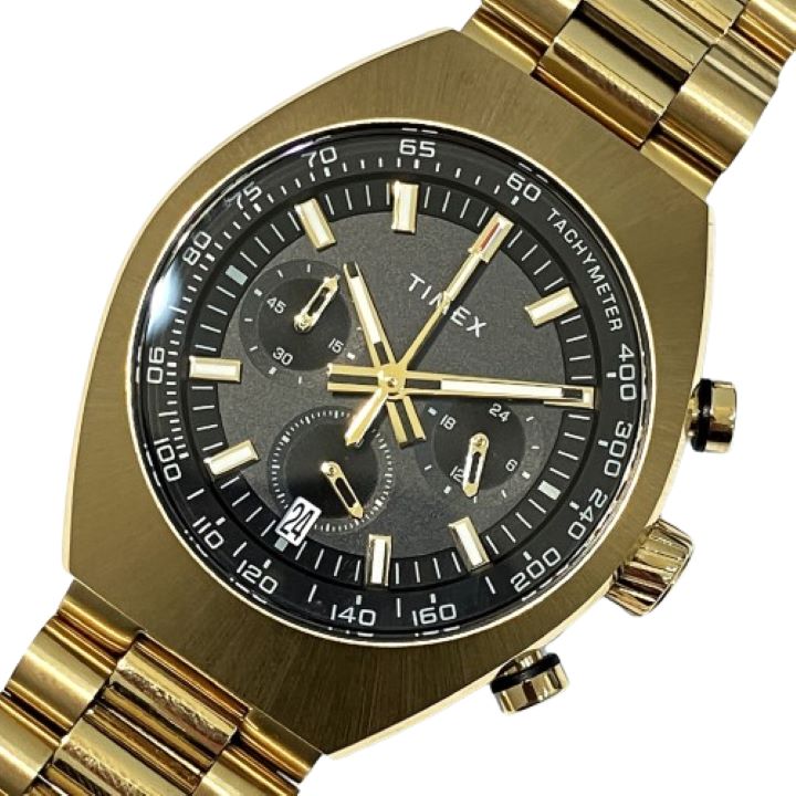 【TIMEX /タイメックス】レガシー トノー クロノグラフ ゴールド TW2W22100 QZ 腕時計
